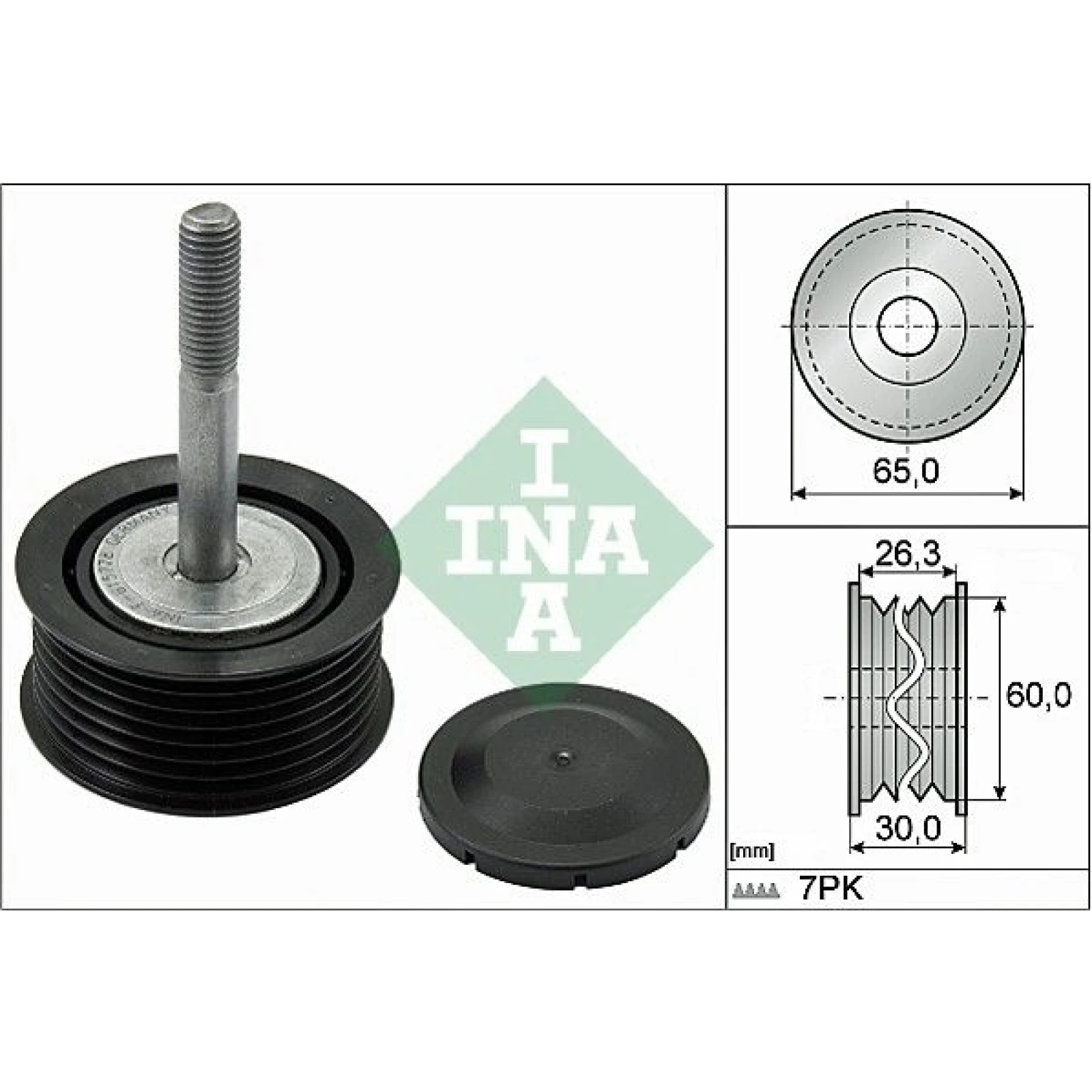 Umlenk-/Führungsrolle, Keilrippenriemen 532 0793 10