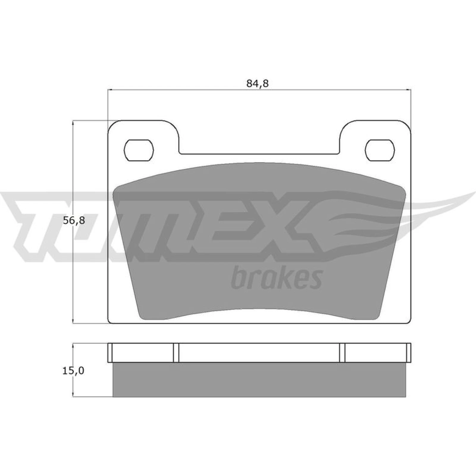 TOMEX brakes Bremsbelagsatz, Scheibenbremse TX 10-26