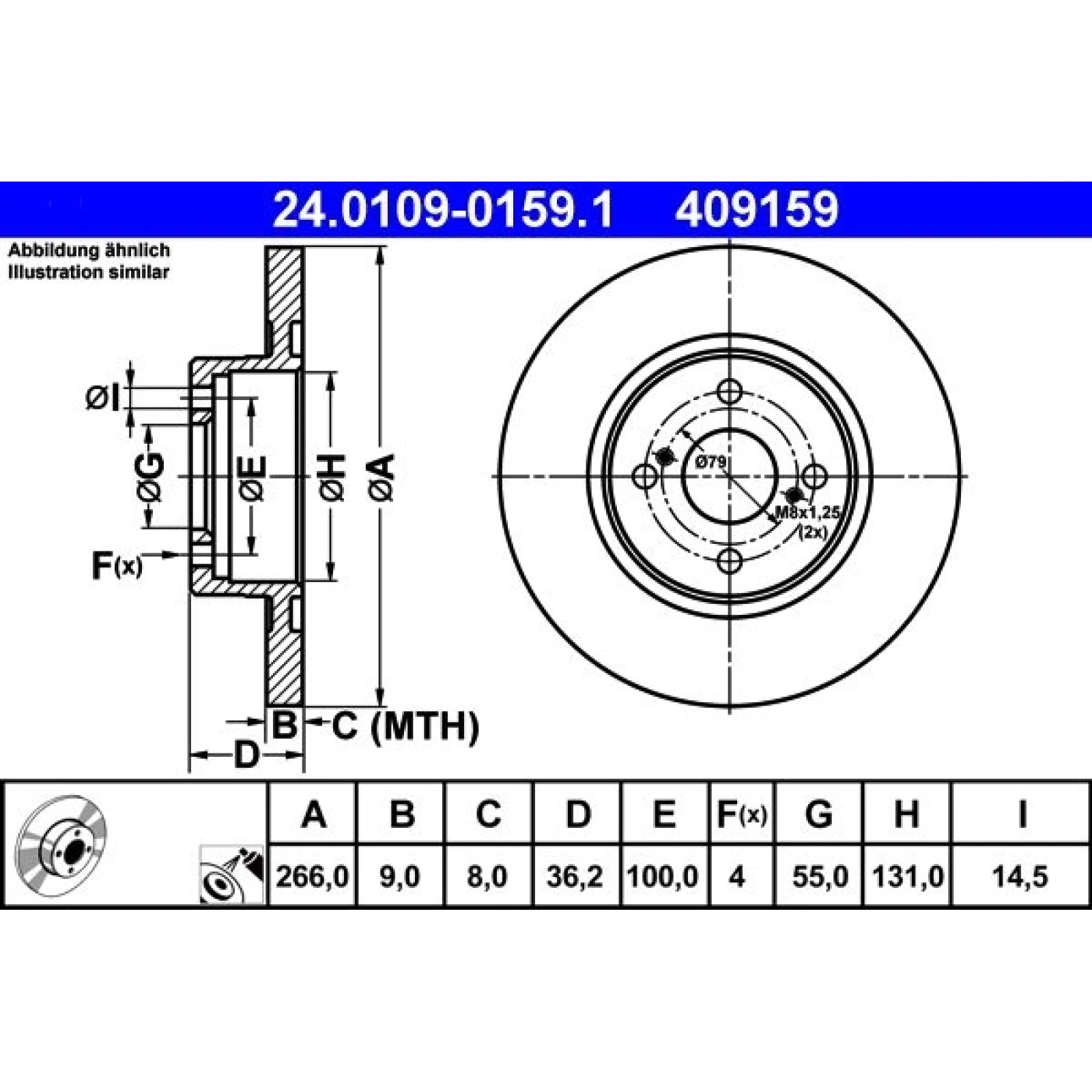 Bremsscheibe 24.0109-0159.1