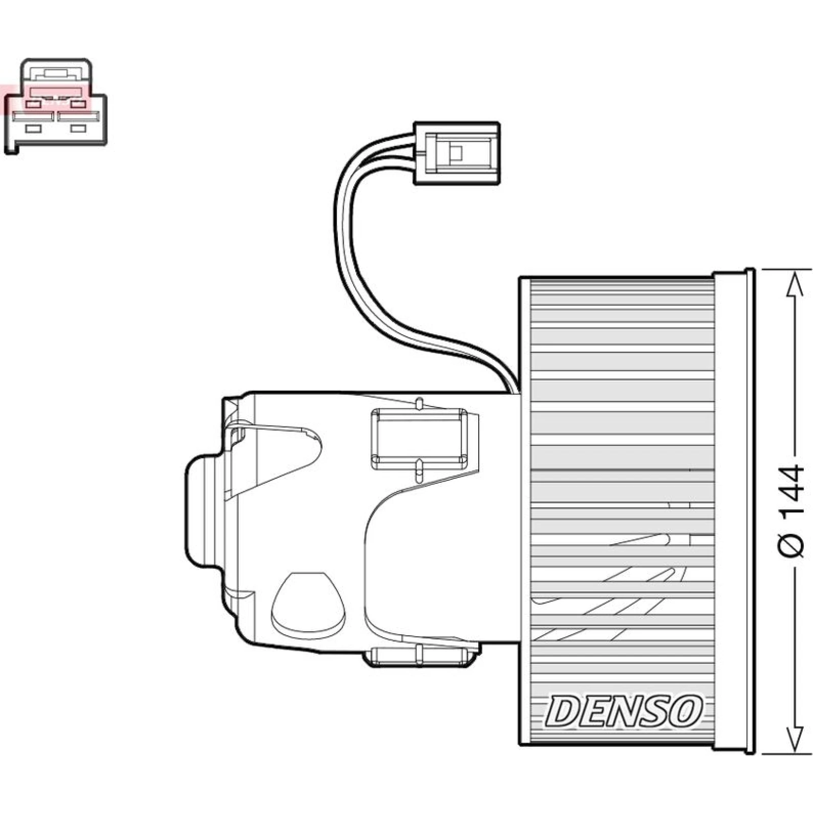 DENSO Innenraumgebläse DEA05008
