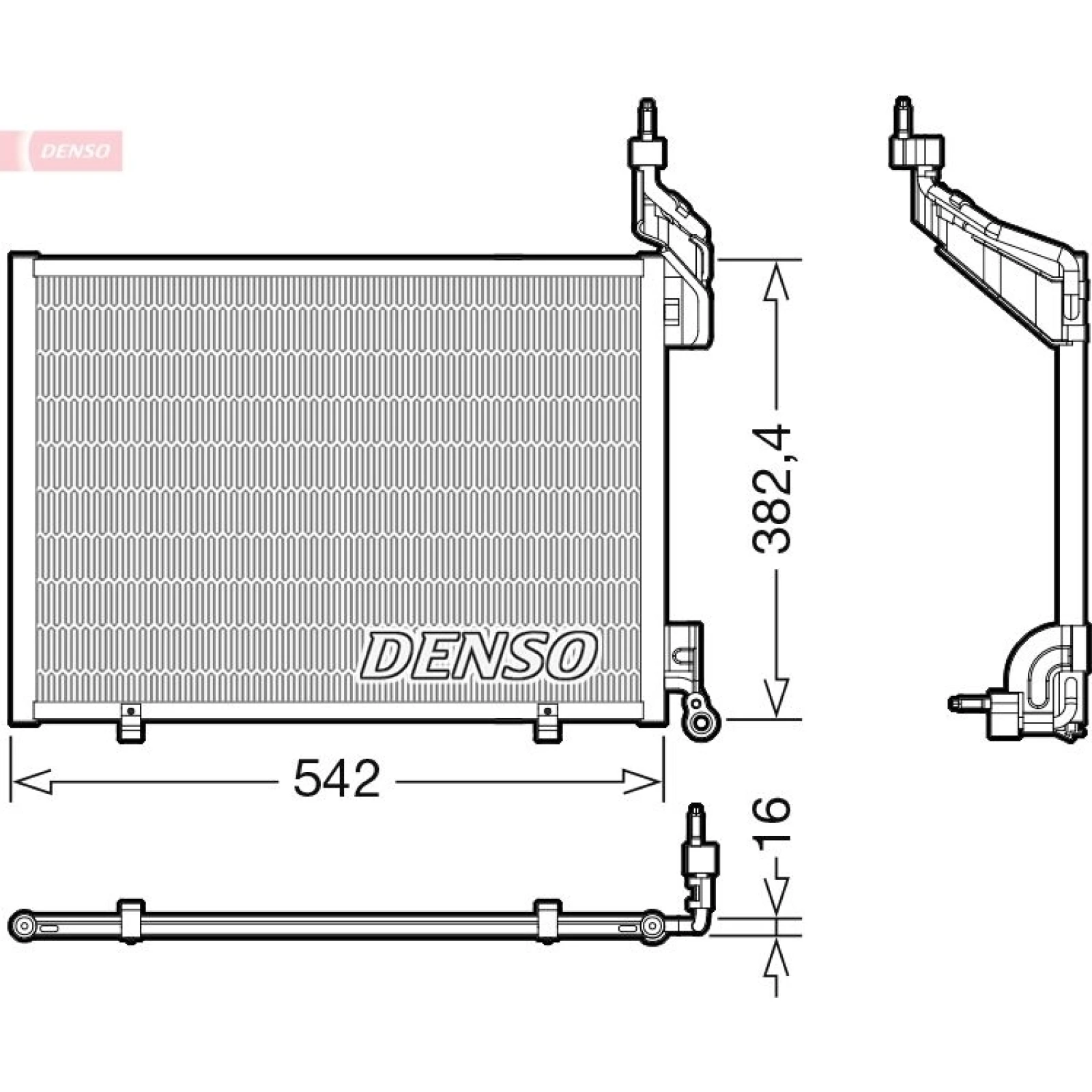 DENSO Kondensator, Klimaanlage DCN10048