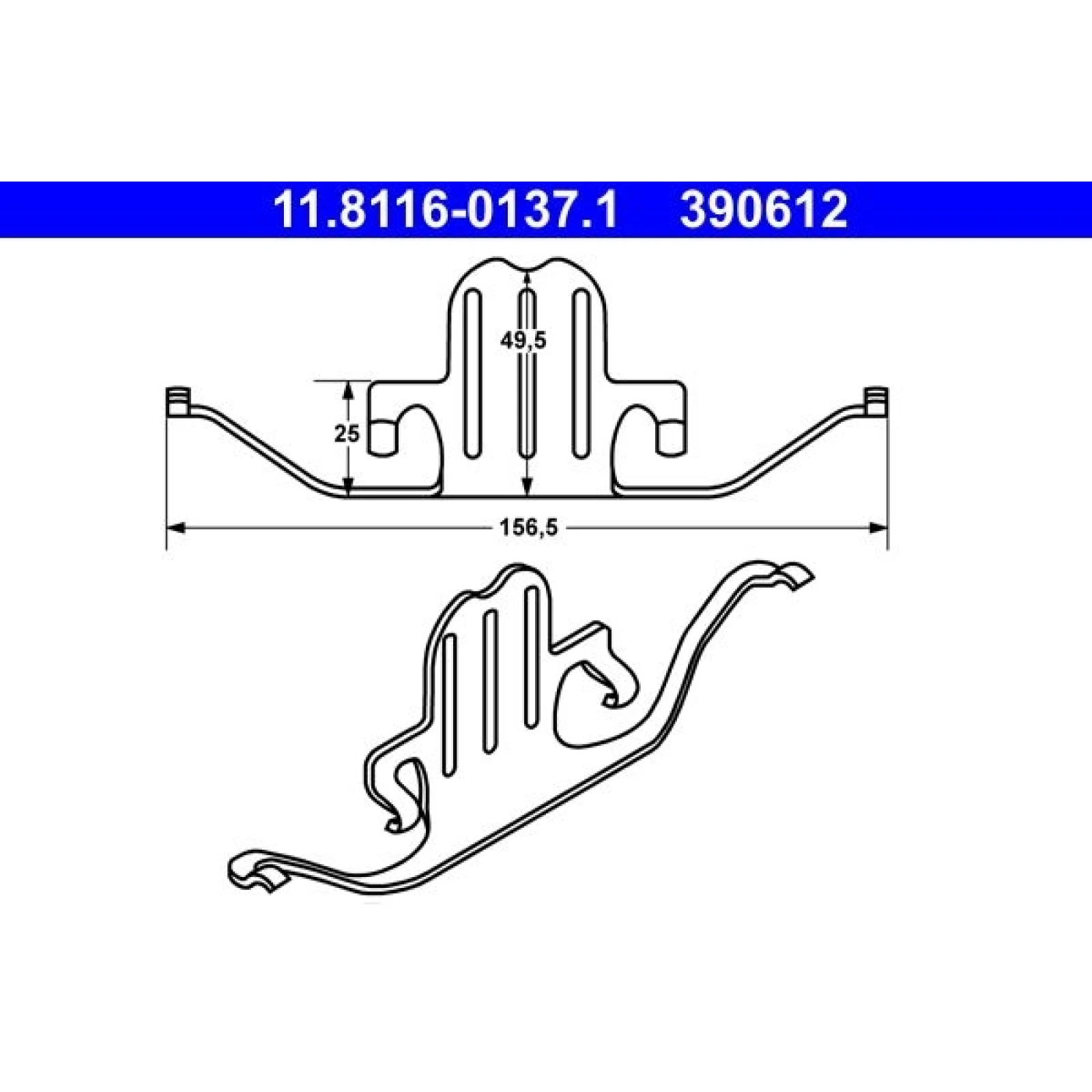 ATE Feder, Bremssattel 11.8116-0137.1