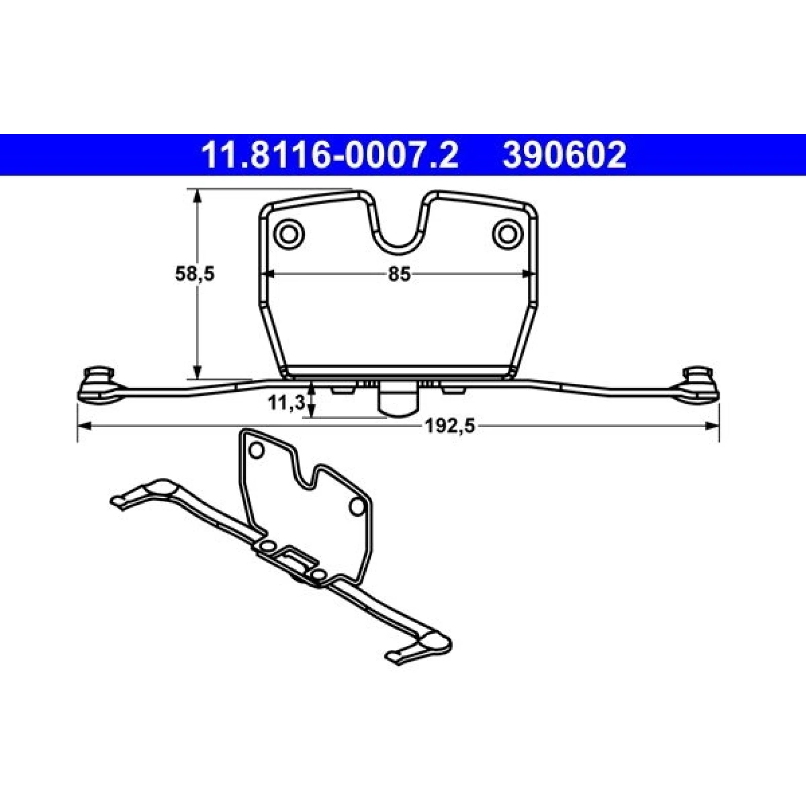 Feder, Bremssattel 11.8116-0007.2