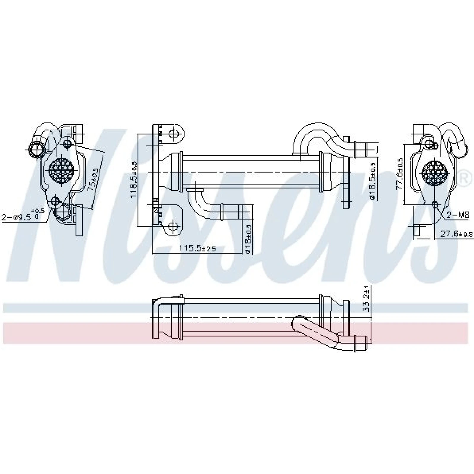 Nissens AGR-Kühler 989400