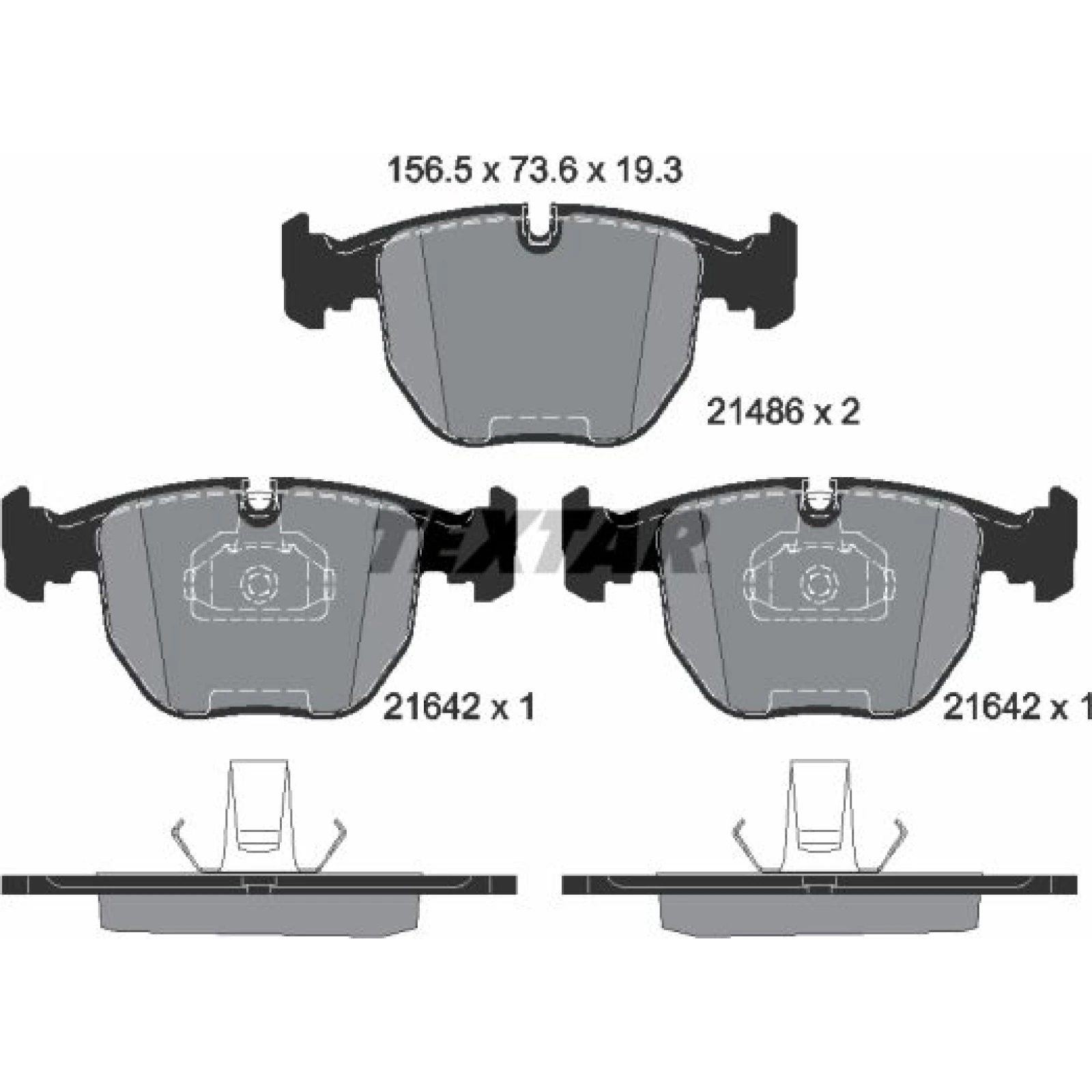 Bremsbelagsatz Bmw P. E39 11/95 2148602