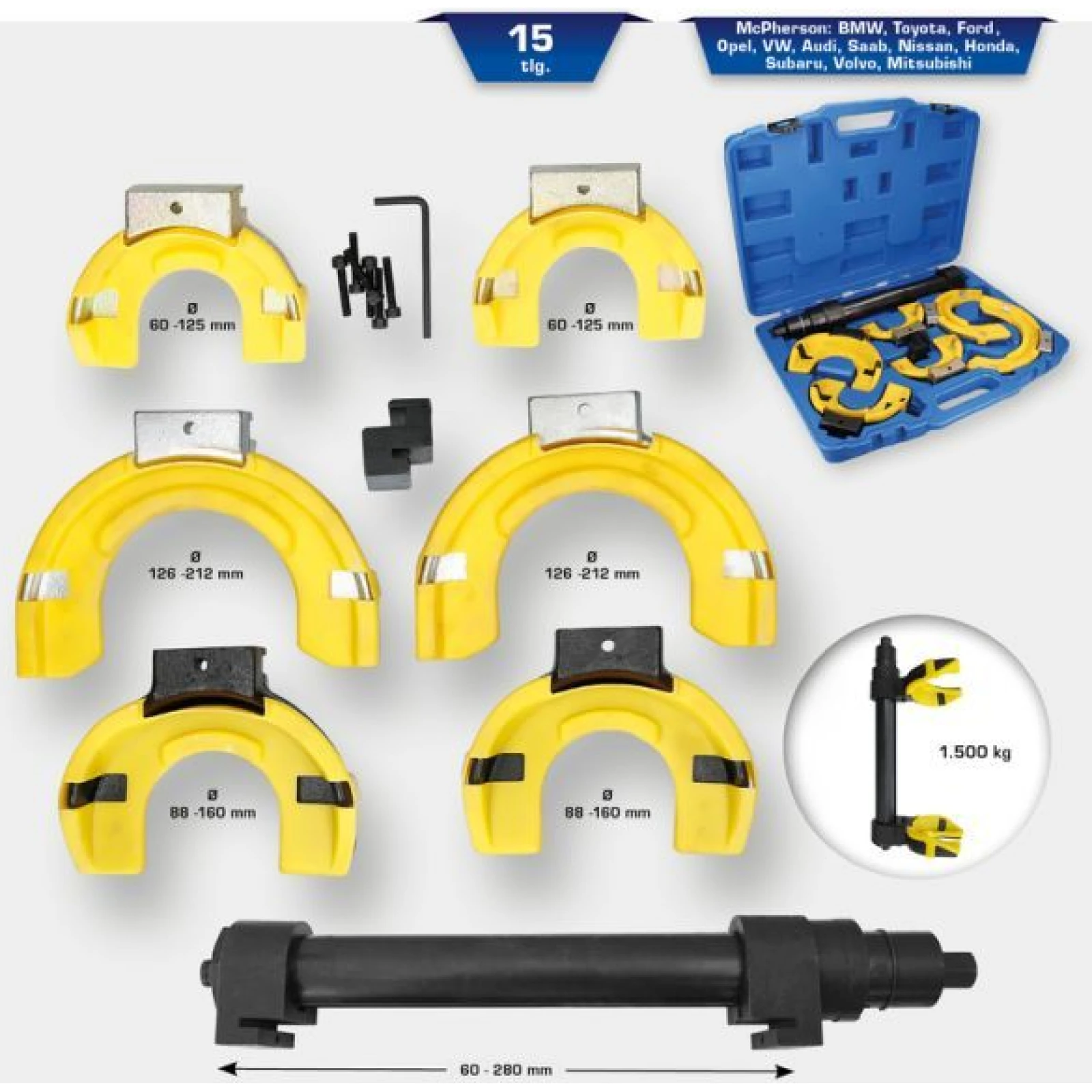 KS TOOLS Federspanner, Fahrwerksfeder BT651200