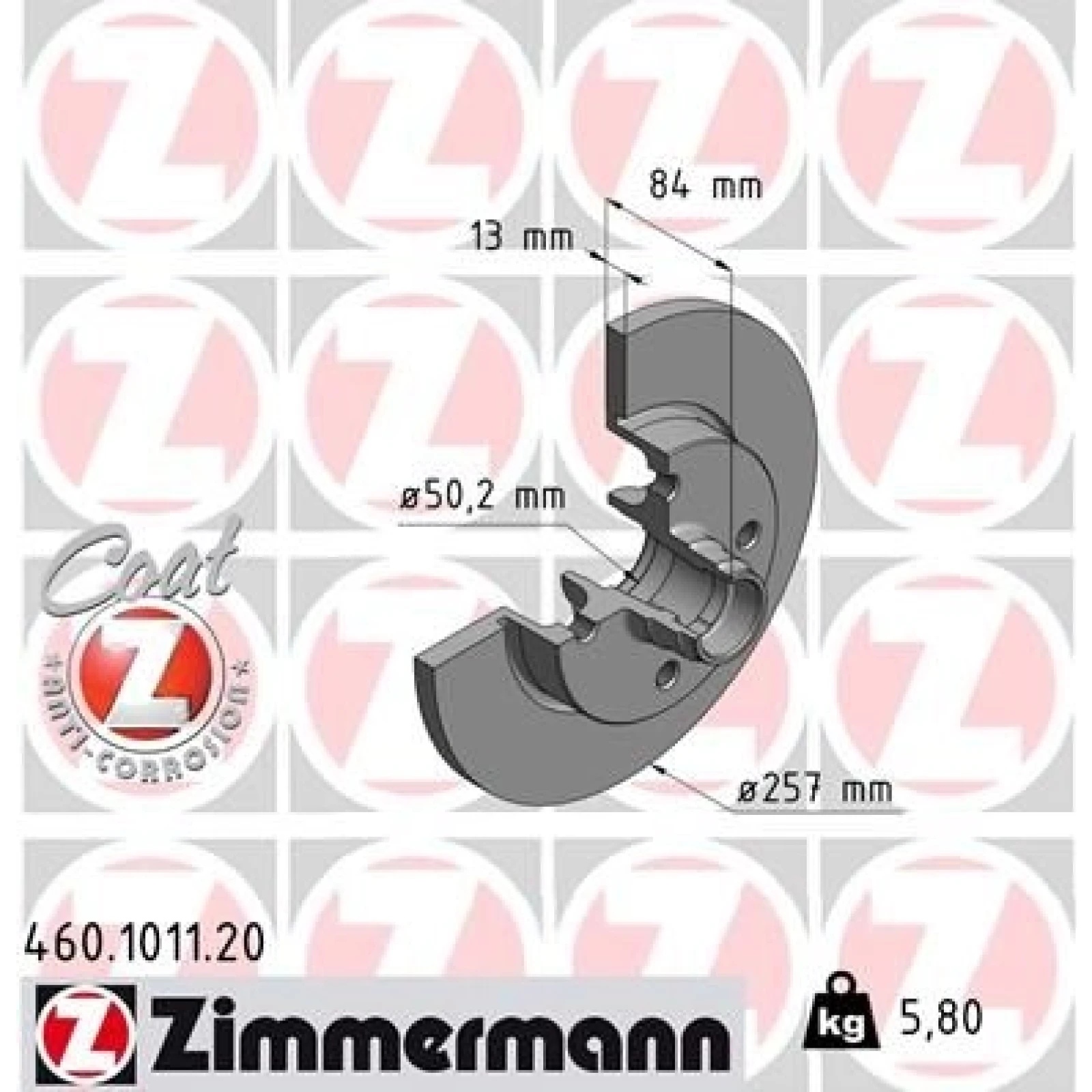 ZIMMERMANN Bremsscheibe 460.1011.20