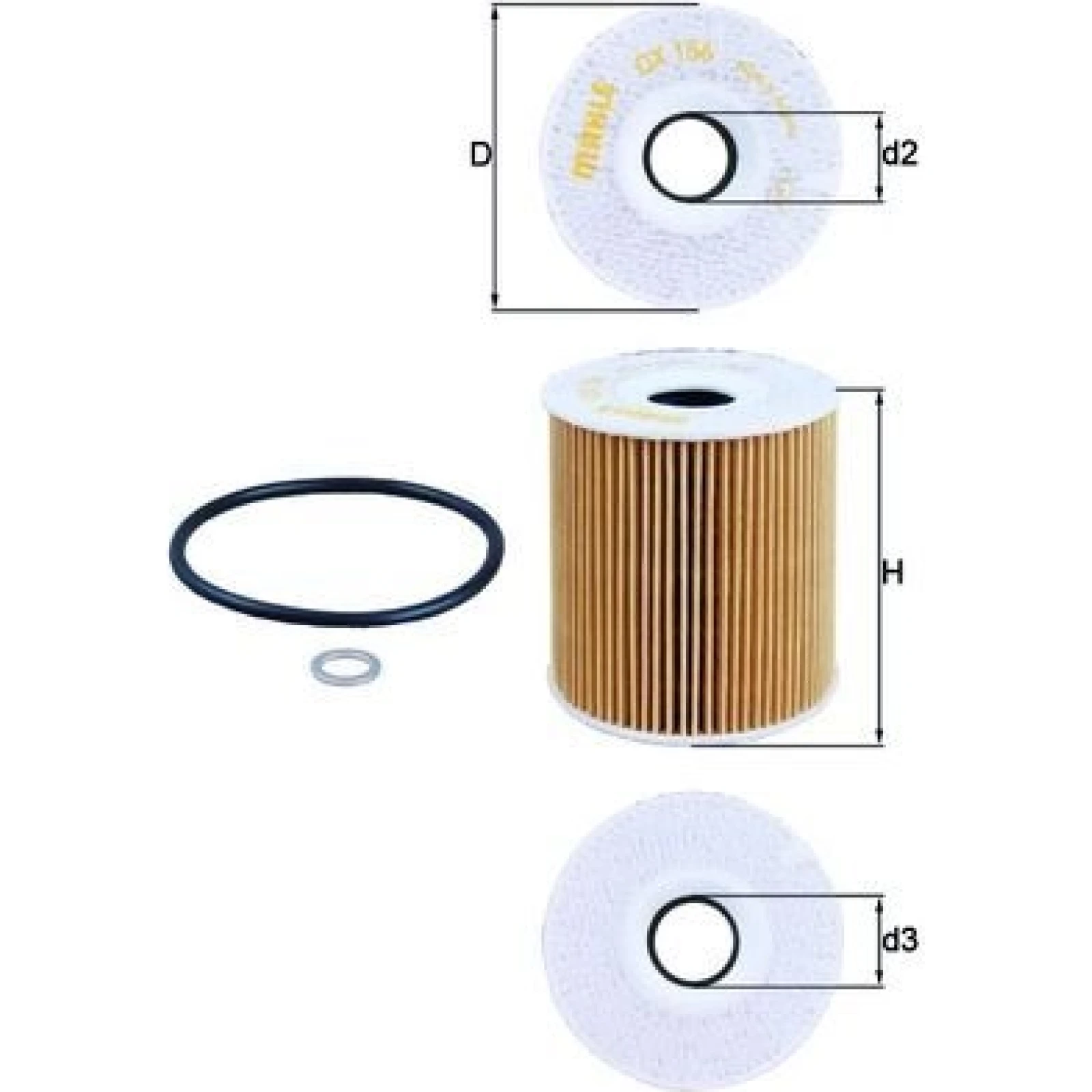 MAHLE Ölfilter OX 156D