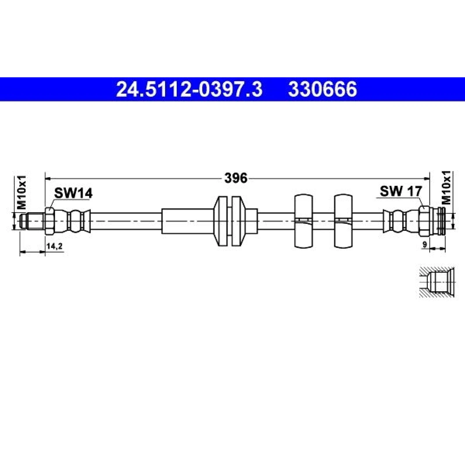 Bremsschlauch 24.5112-0397.3