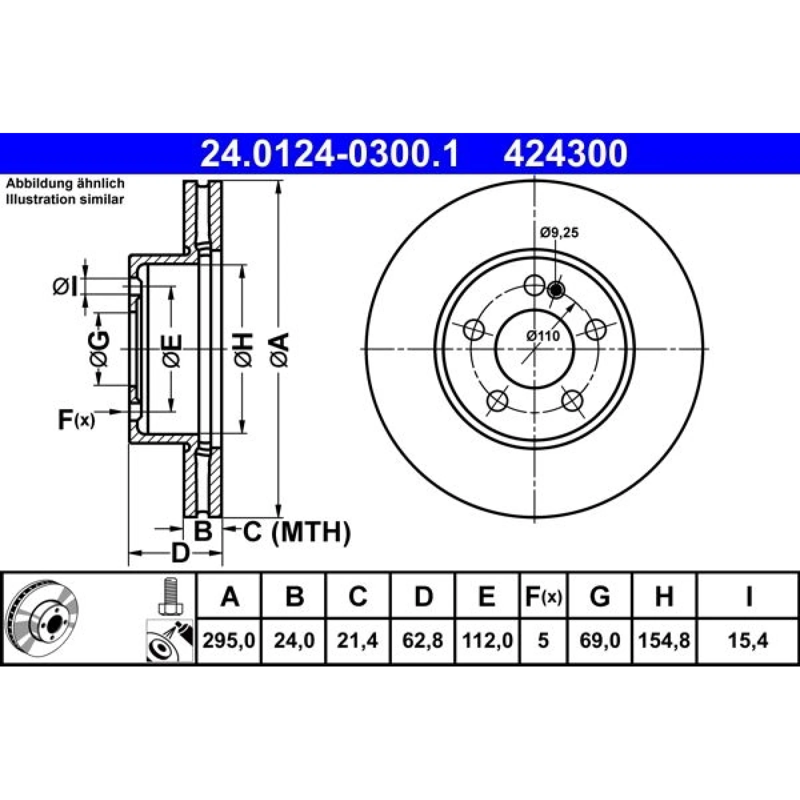 Bremsscheibe 24.0124-0300.1