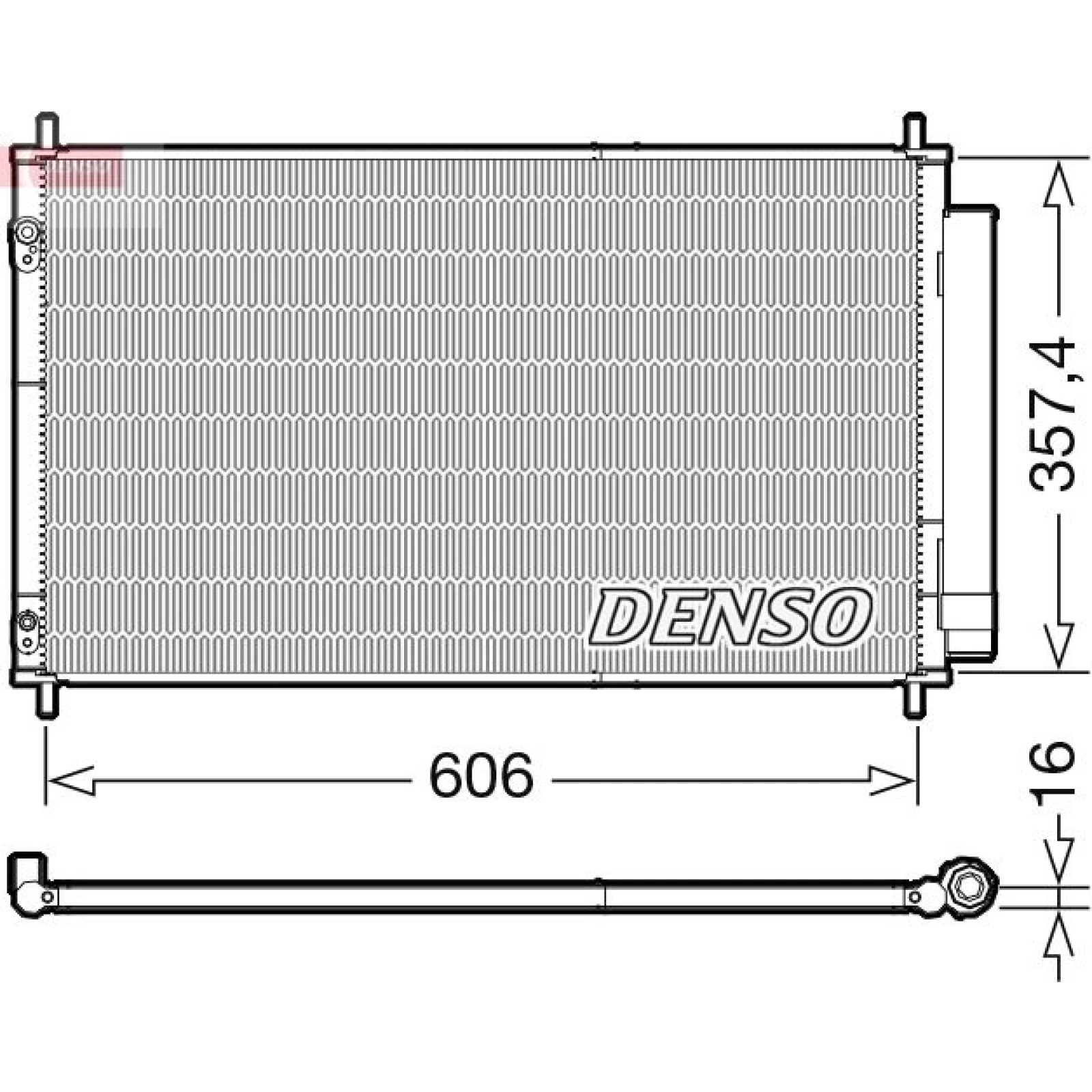 DENSO Kondensator, Klimaanlage DCN50058