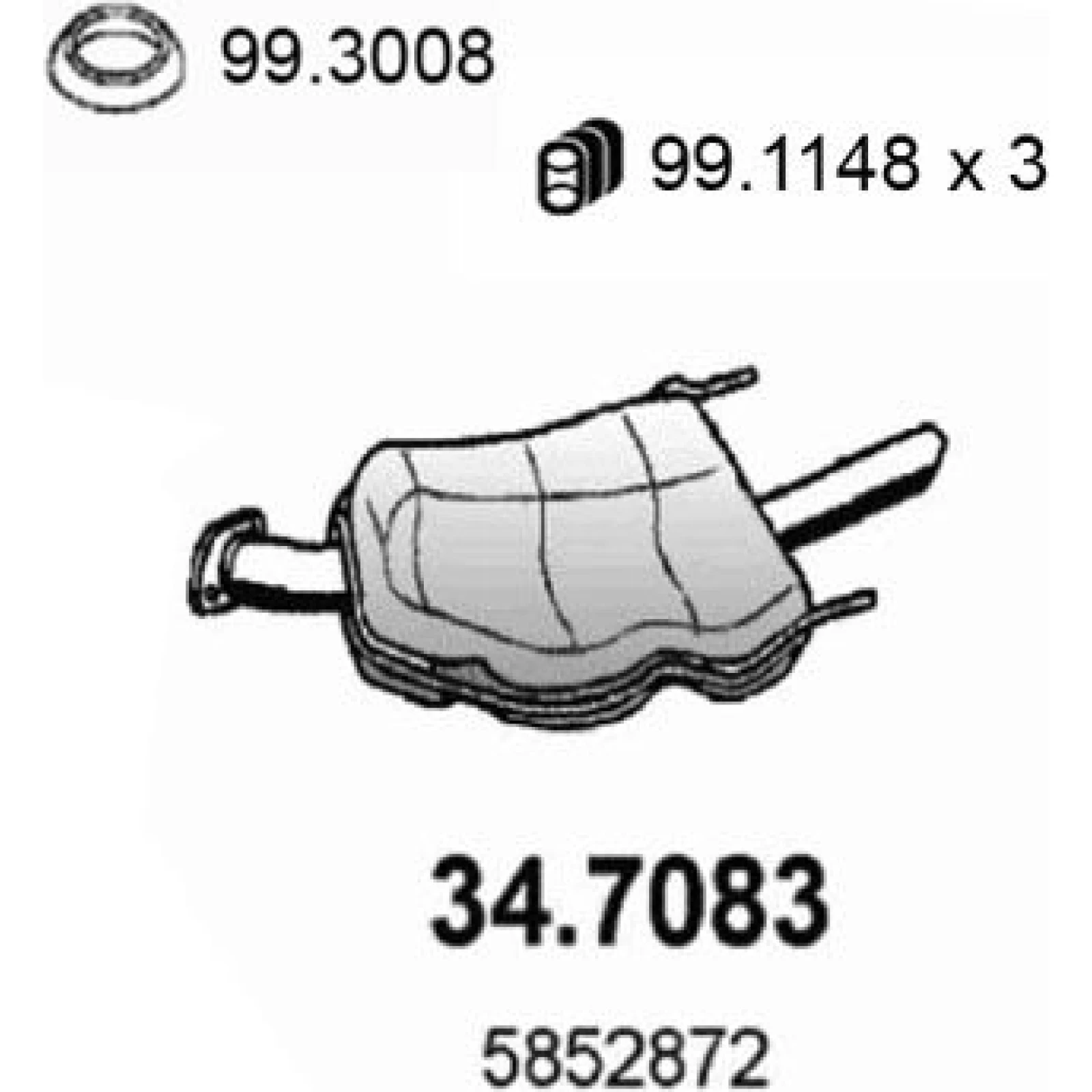 Endschalldämpfer 34.7083