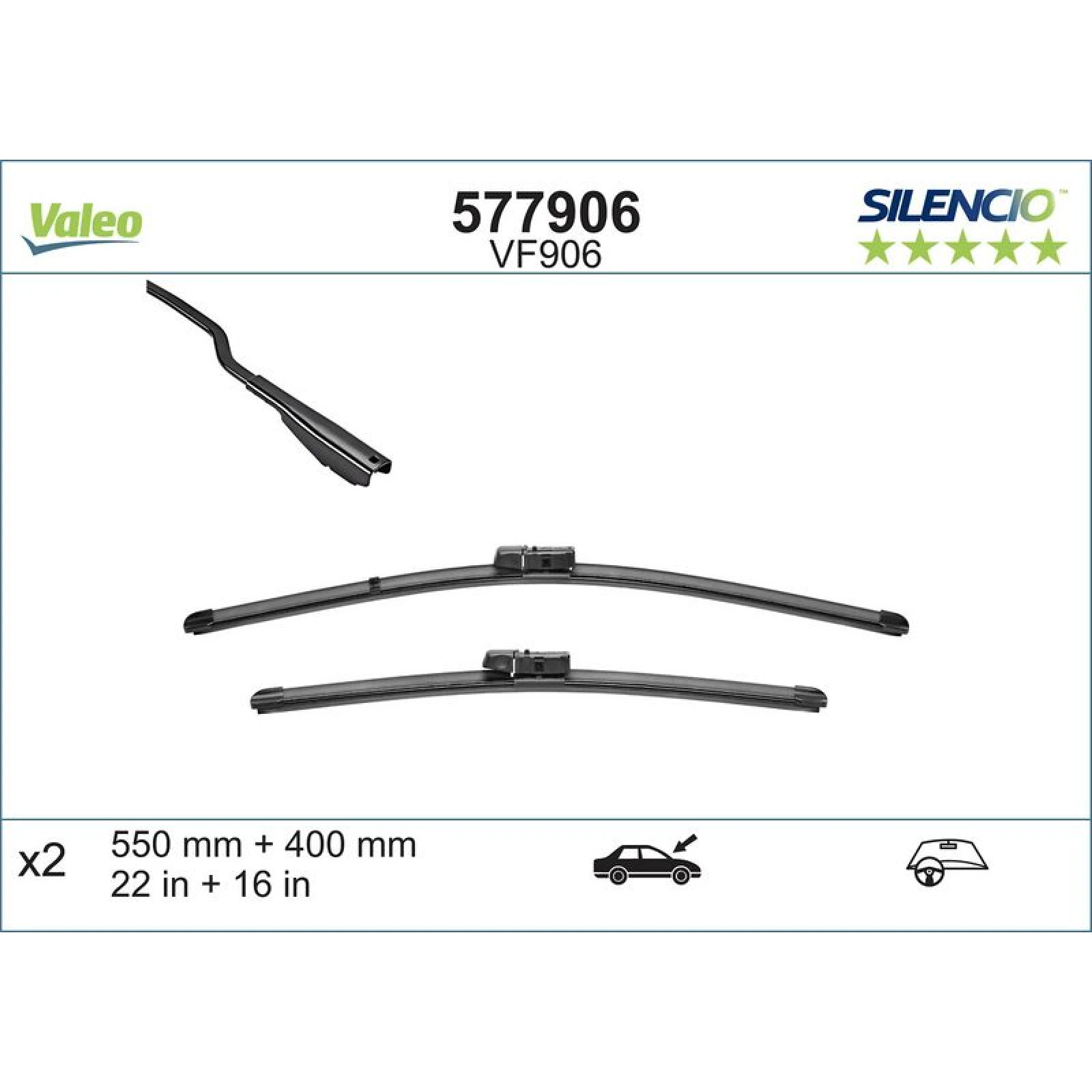 VM906 VALEO Silencio X.TRM Wischer 577906