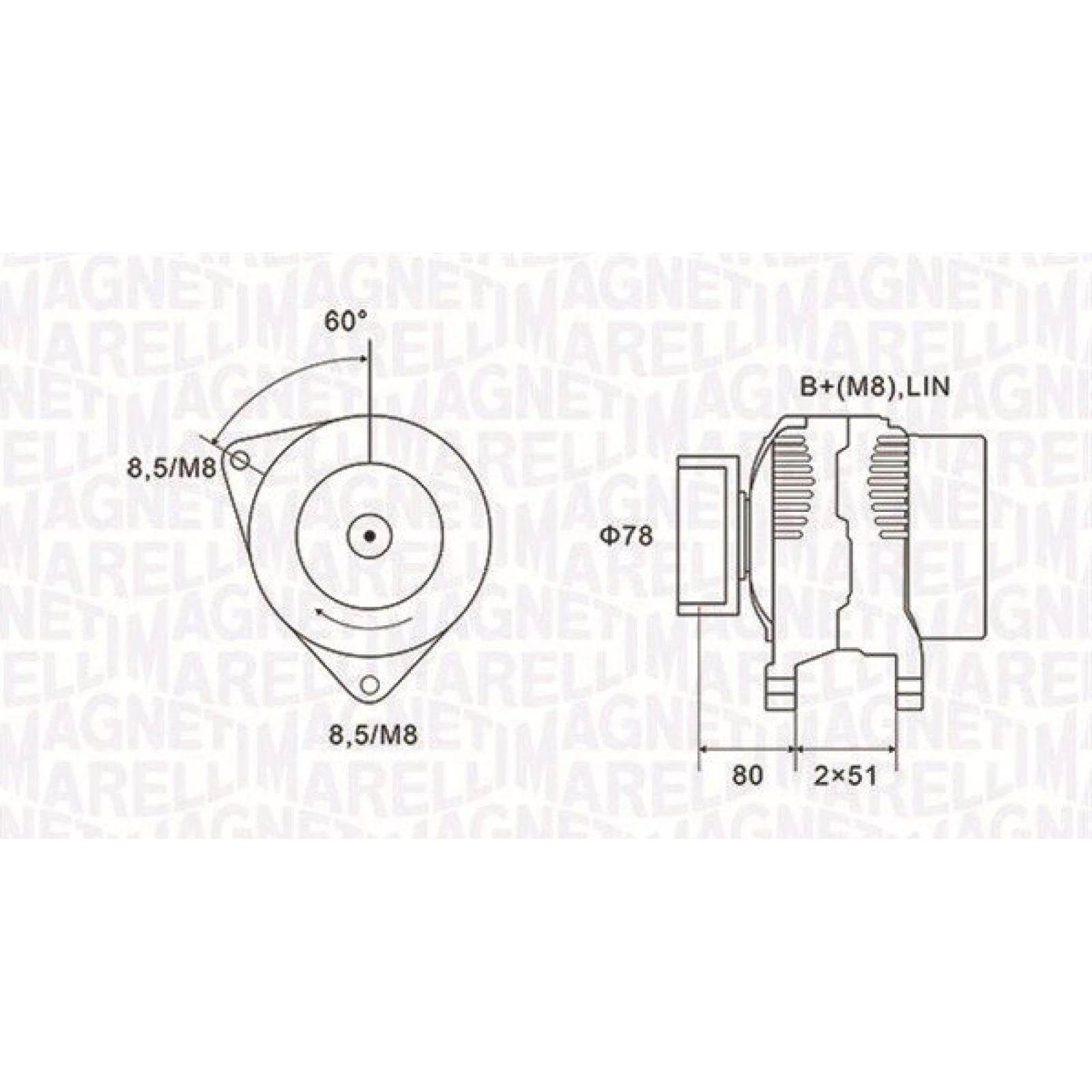 MAGNETI MARELLI Generator 063731919010