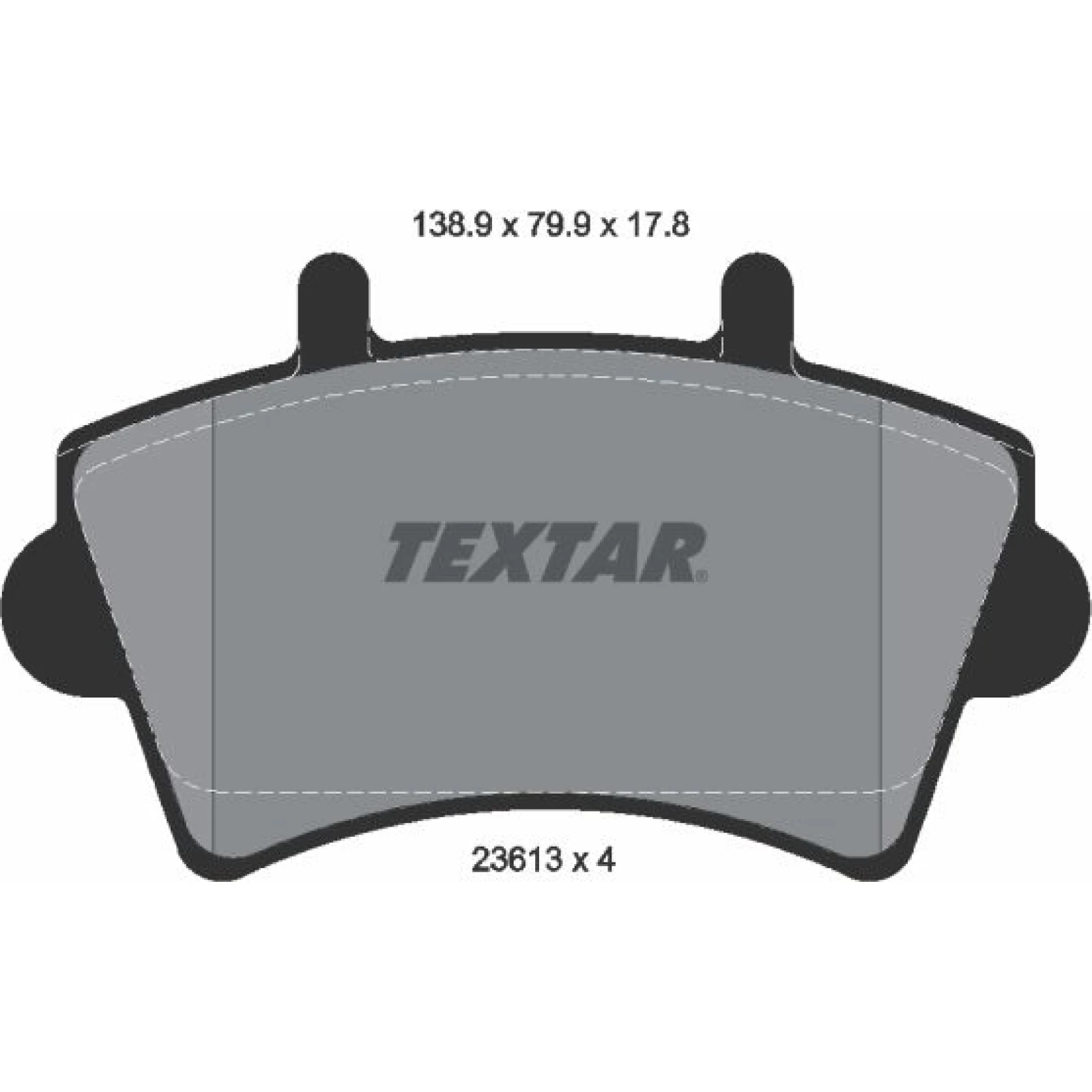 Textar Bremsbelagsatz 2361301 – 16 Zoll