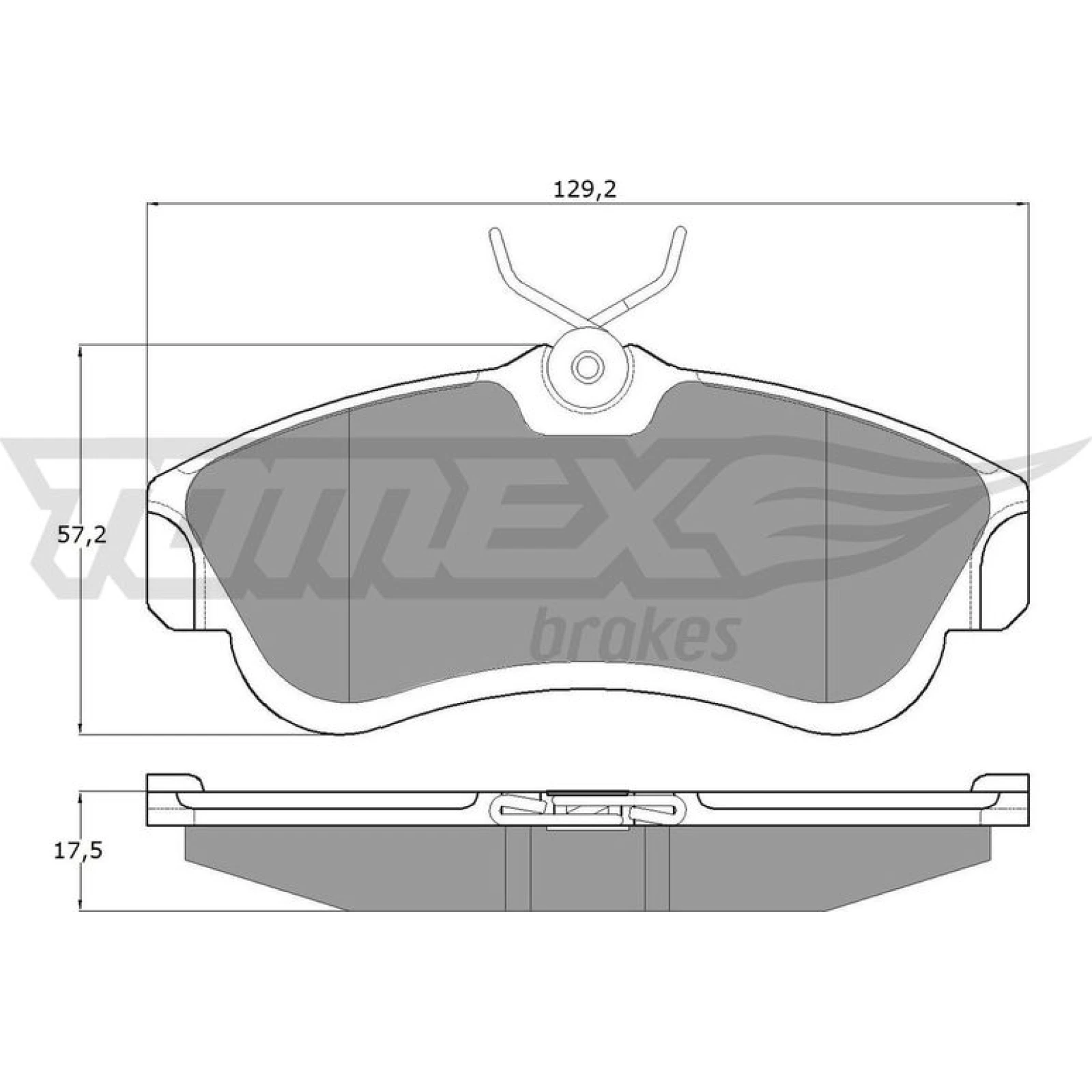 TOMEX brakes Bremsbelagsatz, Scheibenbremse TX 10-95