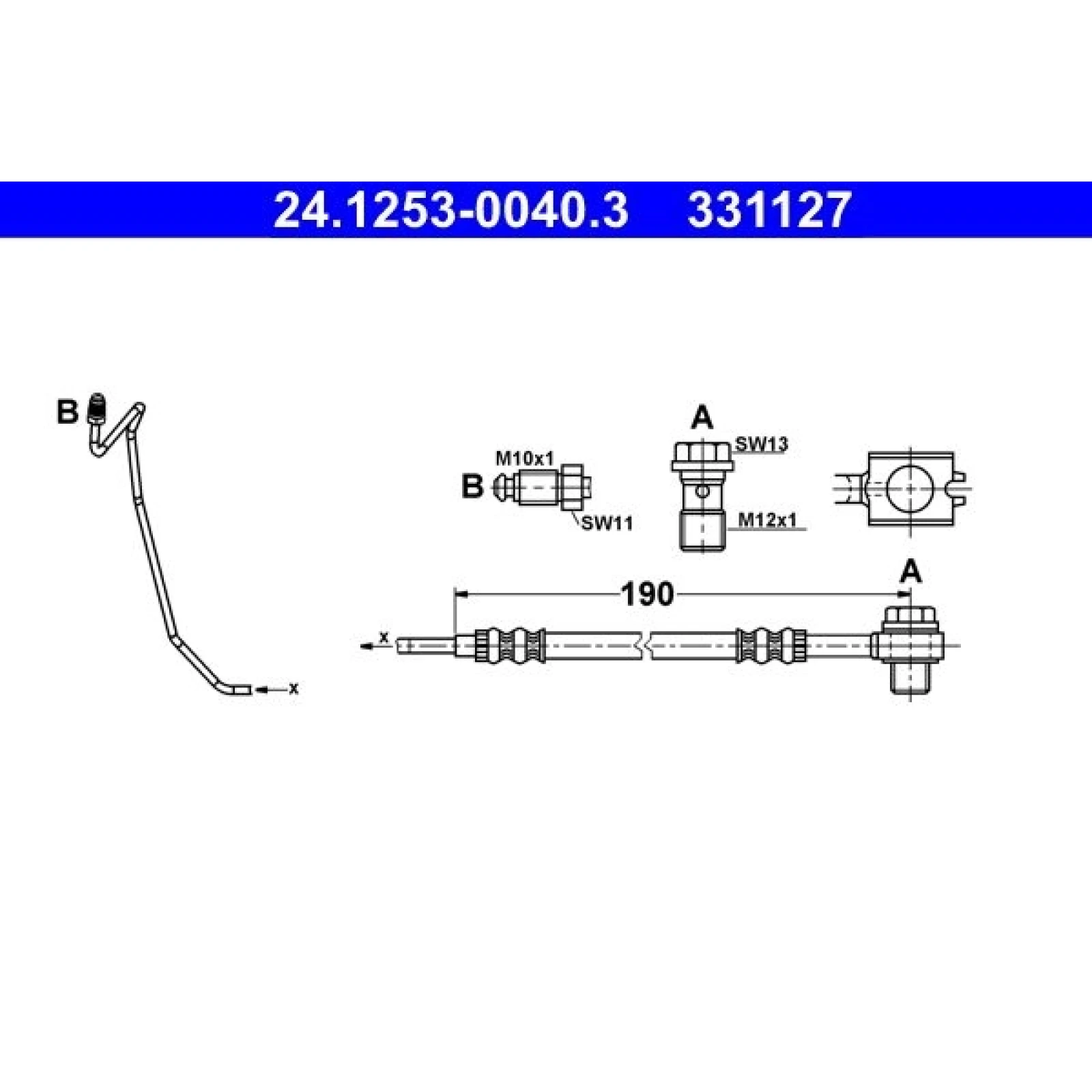 Bremsschlauch 24.1253-0040.3