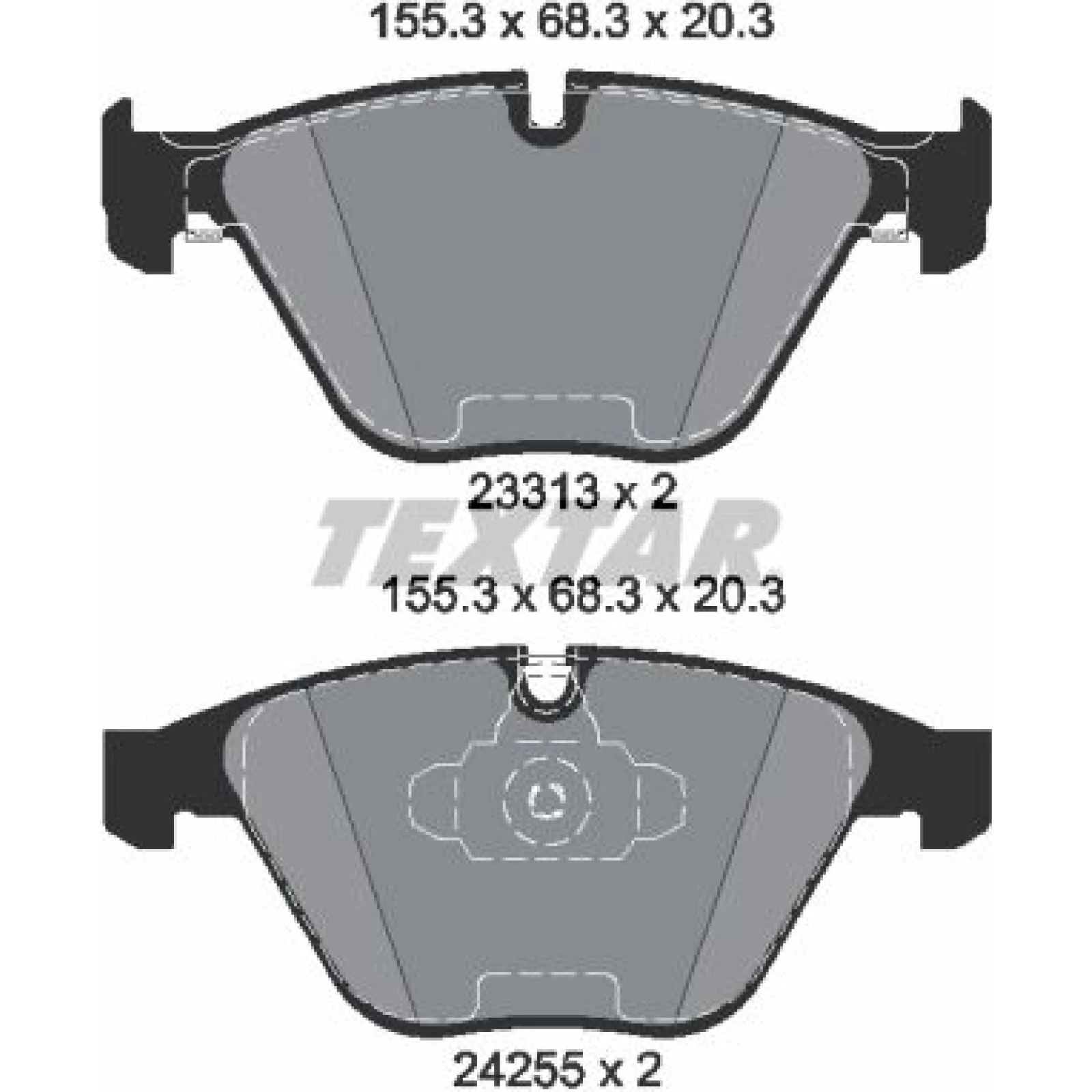 Bremsbelagsatz Bmw P. E90 320-325/E84 X1 07 2331301