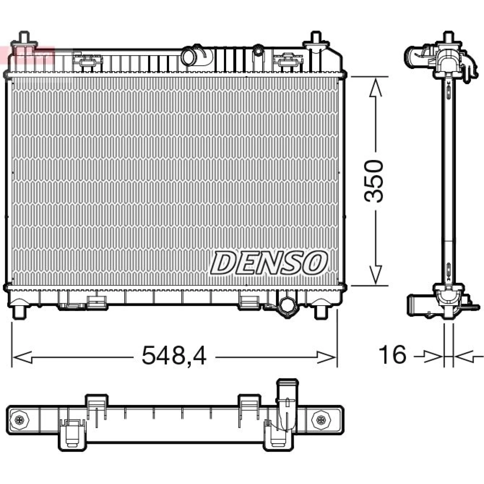 DENSO Kühler, Motorkühlung DRM10113