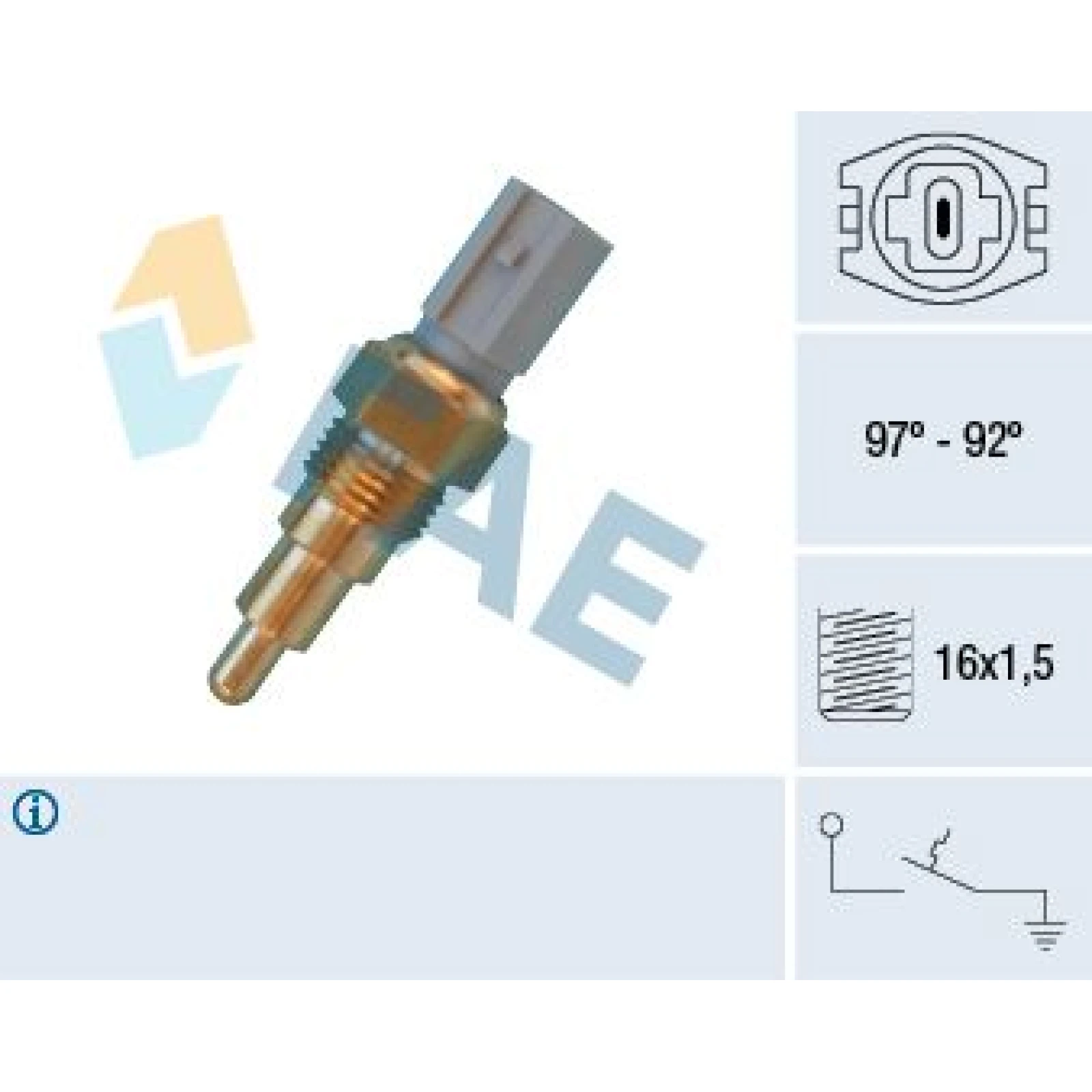 FAE Temperaturschalter, Kühlerlüfter 36660