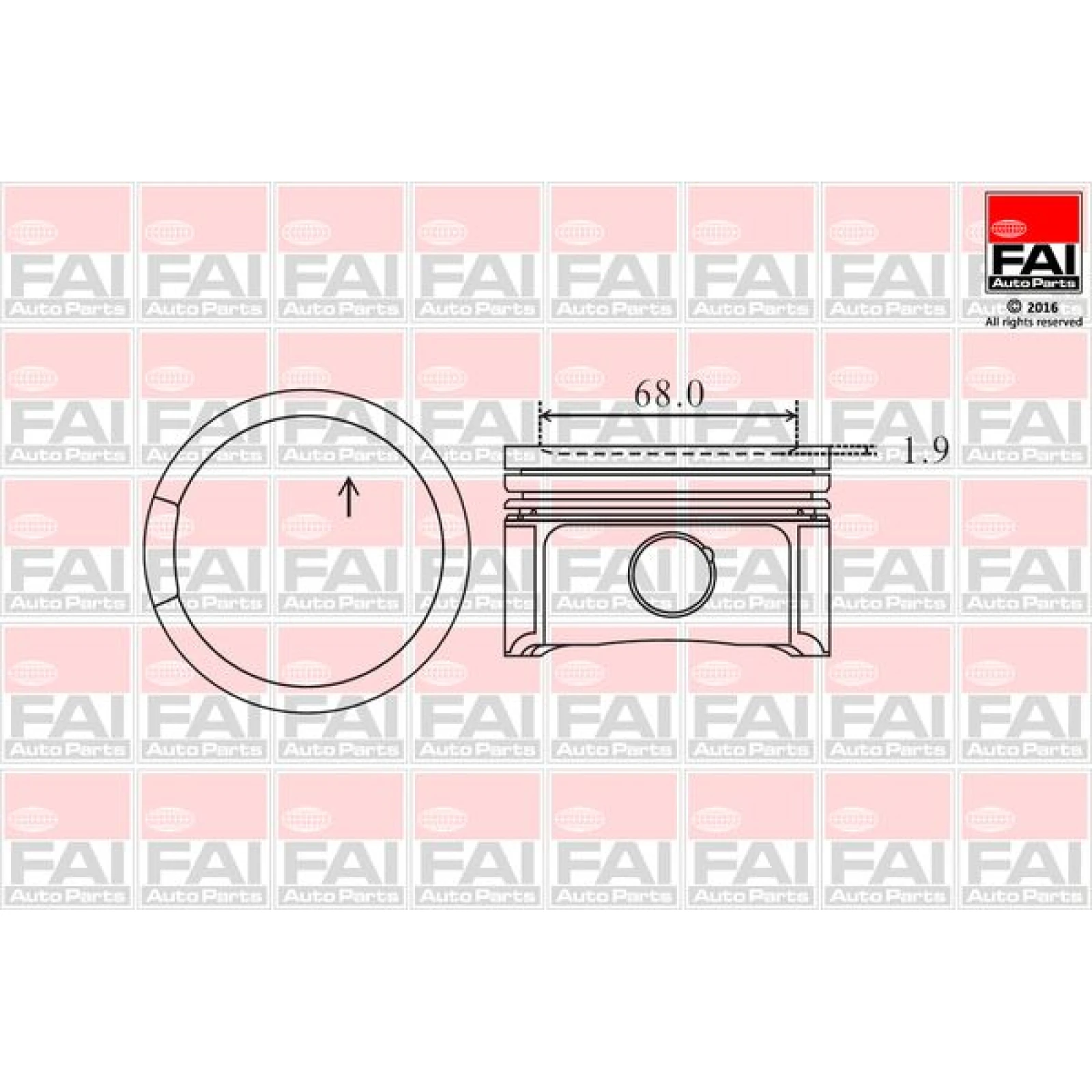 FAI AutoParts Kolben PK2-050