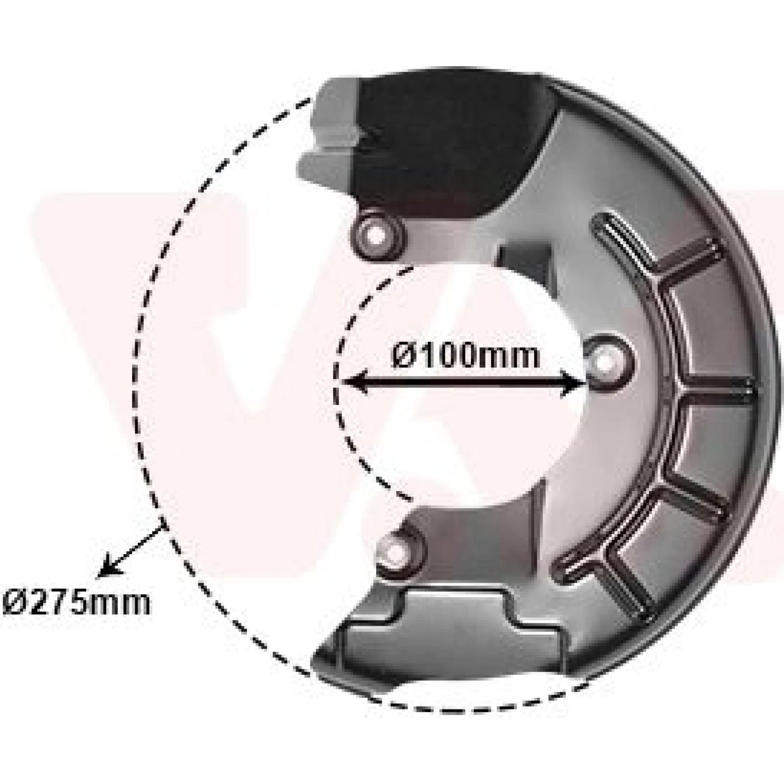 Van Wezel Bremsscheiben-Spritzblech 5829371