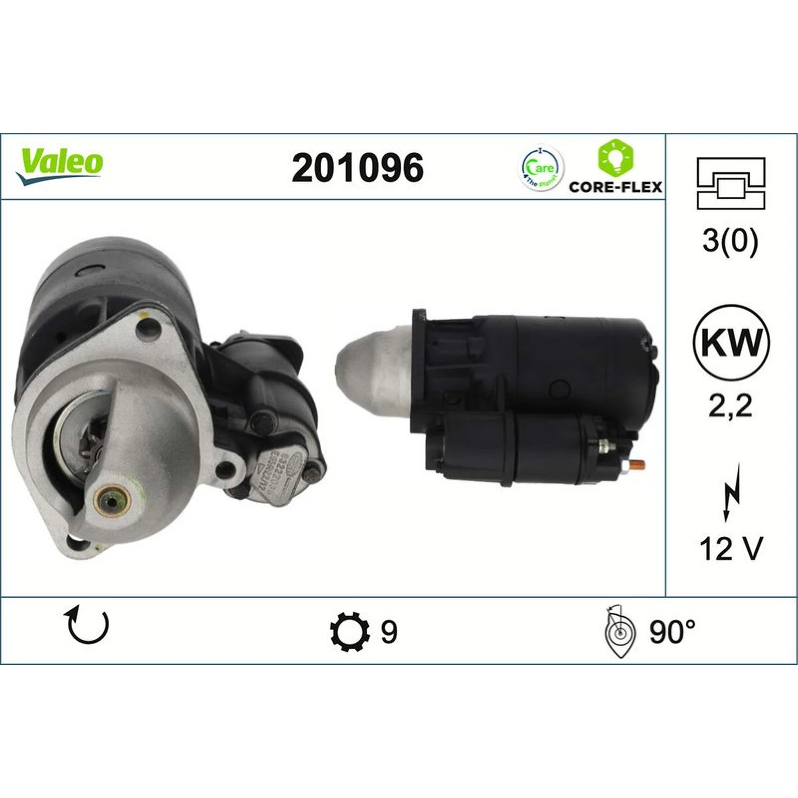 VALEO Anlasser 201096