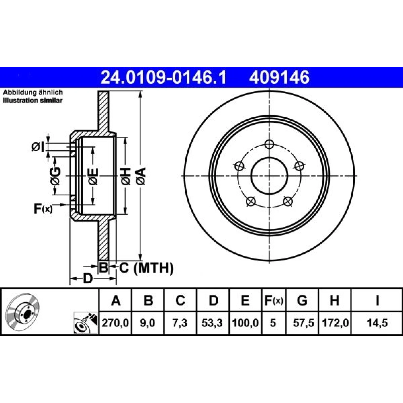 Bremsscheibe 24.0109-0146.1