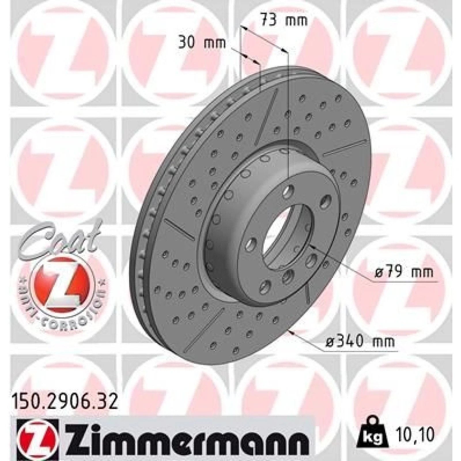 ZIMMERMANN Bremsscheibe 150.2906.32