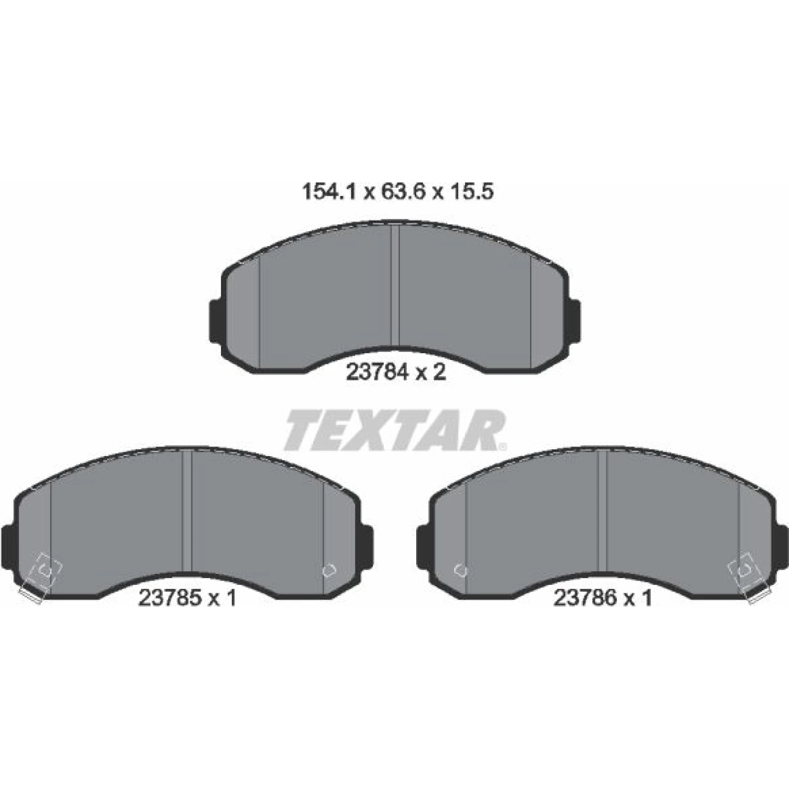 Bremsbelagsatz Kia P. K2500/K2700 2378401