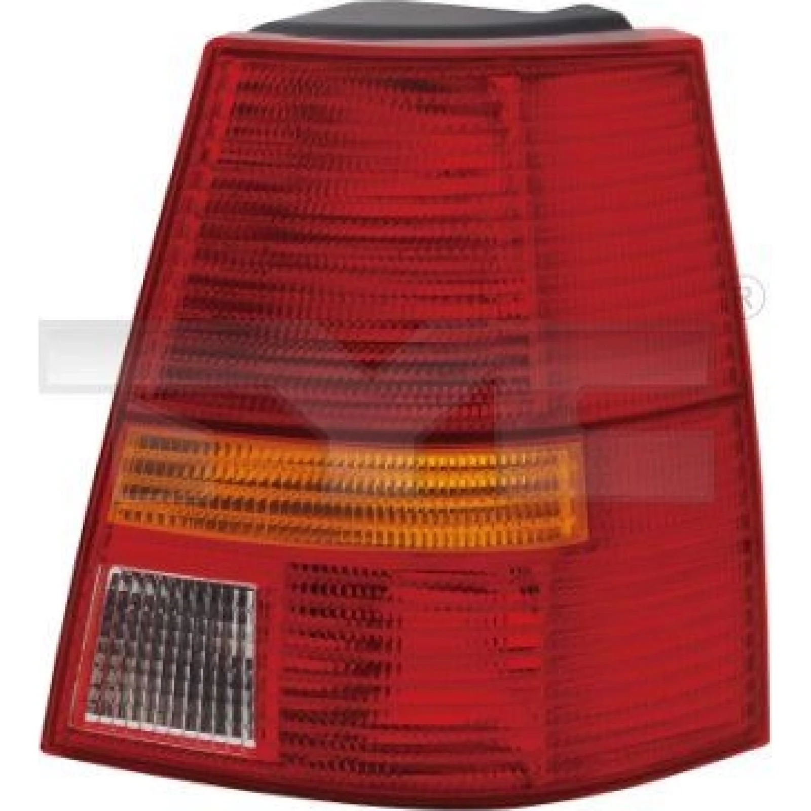 Heckleuchte L O K-PLATTE ROT/GELB/GRAU 7223,652,2