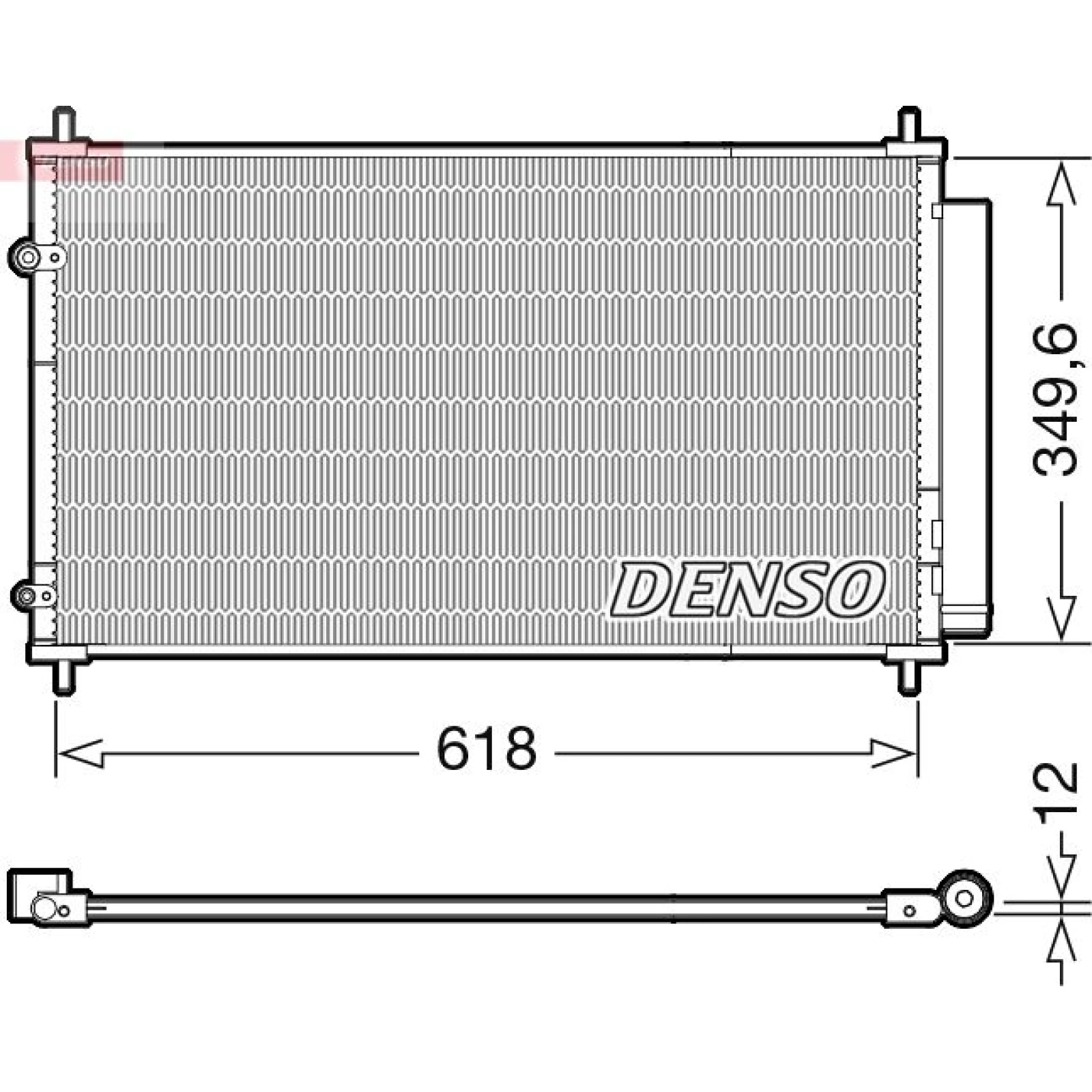 DENSO Kondensator, Klimaanlage DCN50117