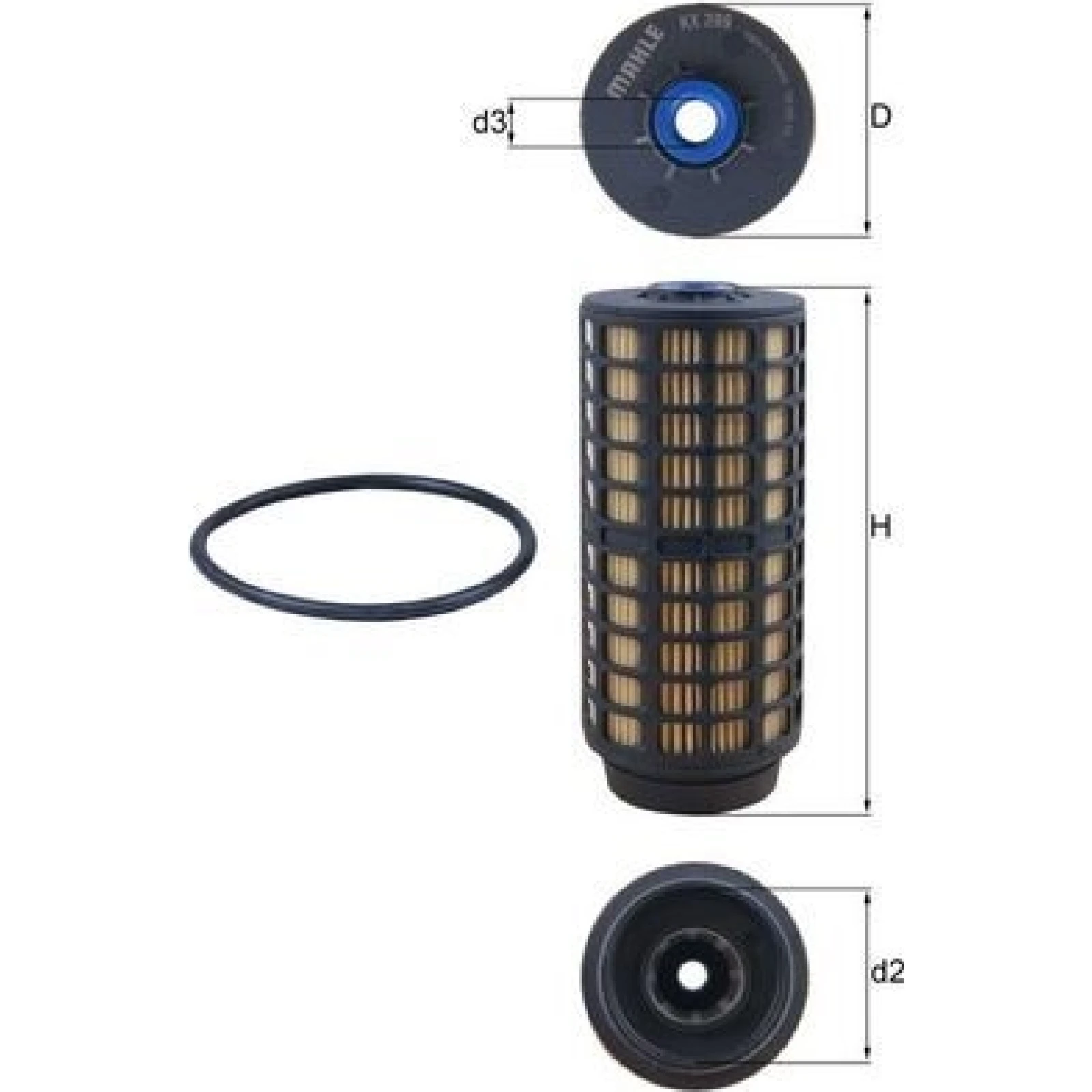 MAHLE Kraftstofffilter KX 399D