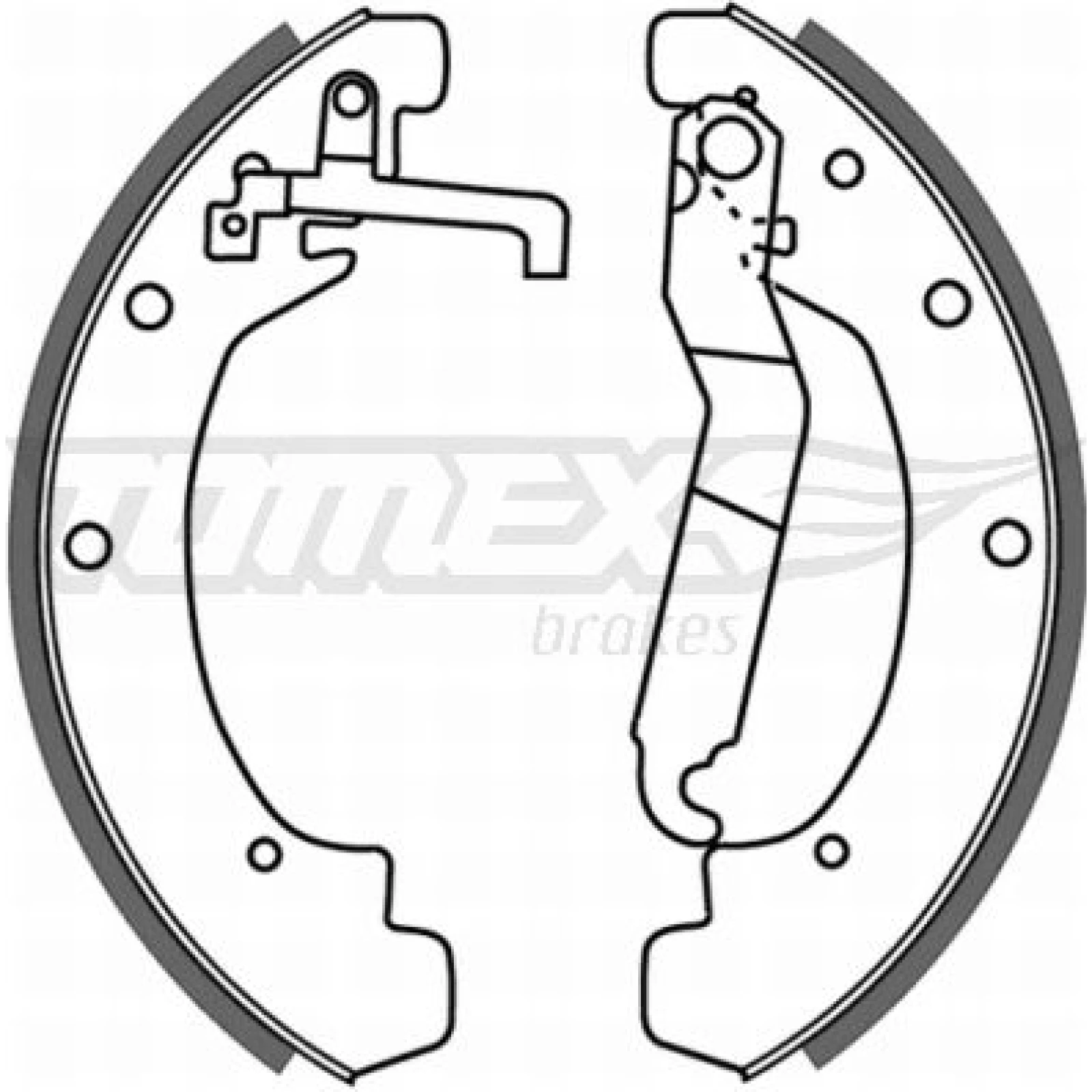 TOMEX brakes Bremsbackensatz TX 21-12