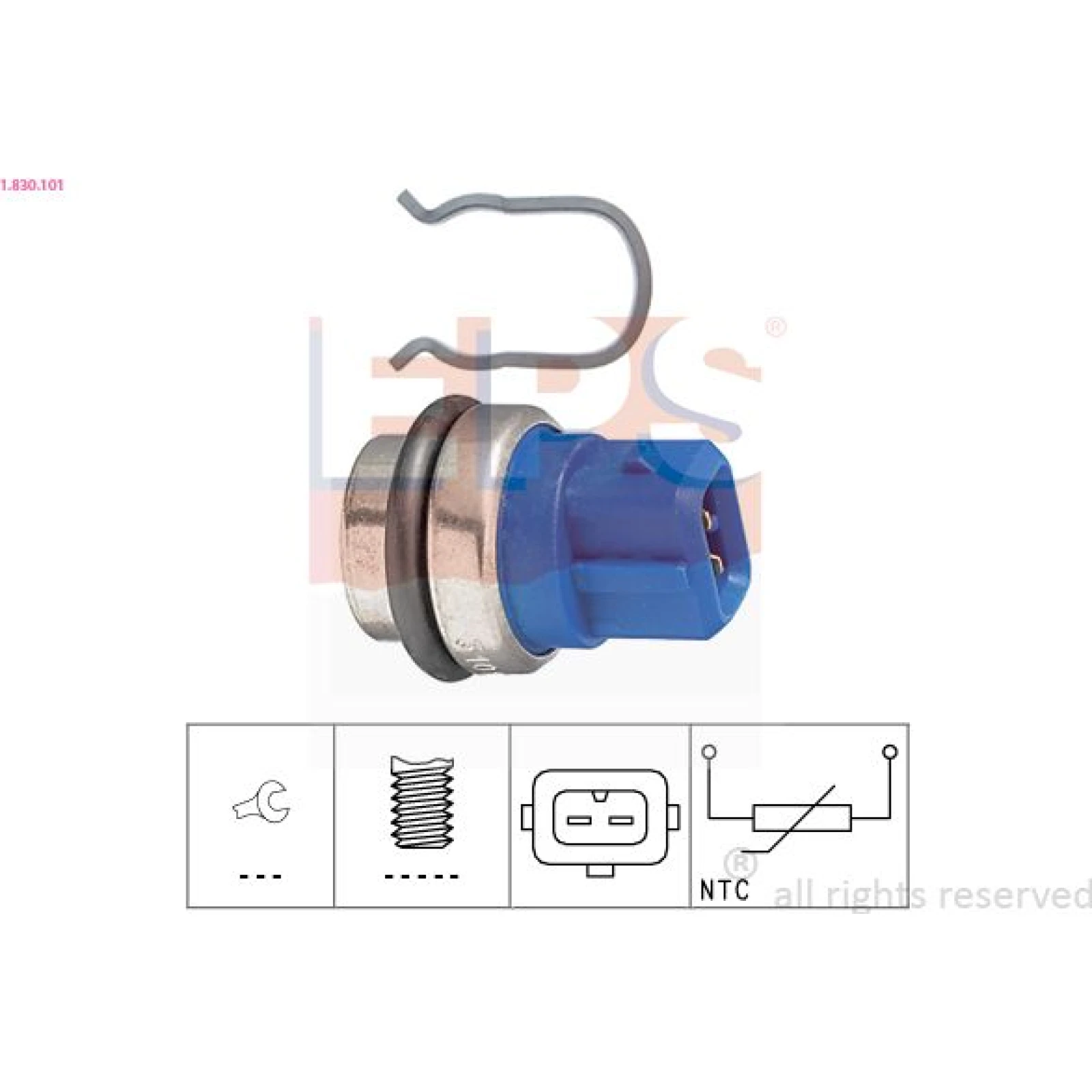 Sensor, Kühlmitteltemperatur 1.830.101