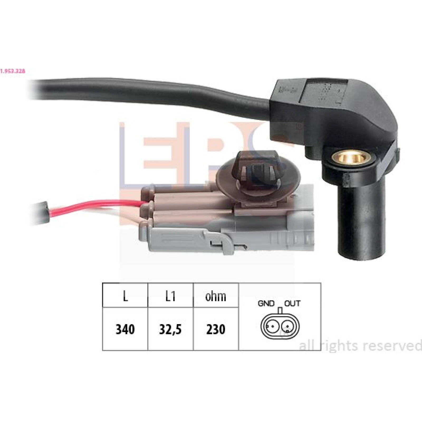 Drehzahlsensor, Motormanagemen 1.953.328