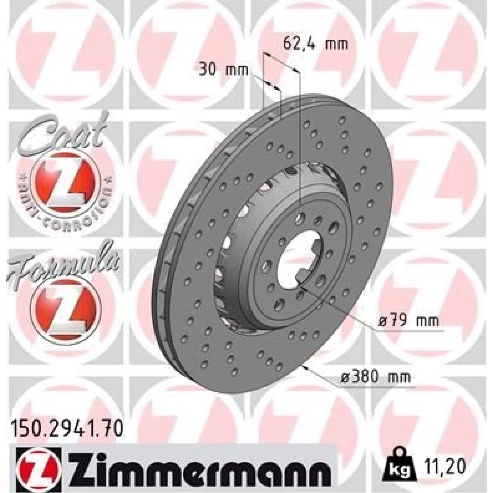 ZIMMERMANN Bremsscheibe 150.2941.70