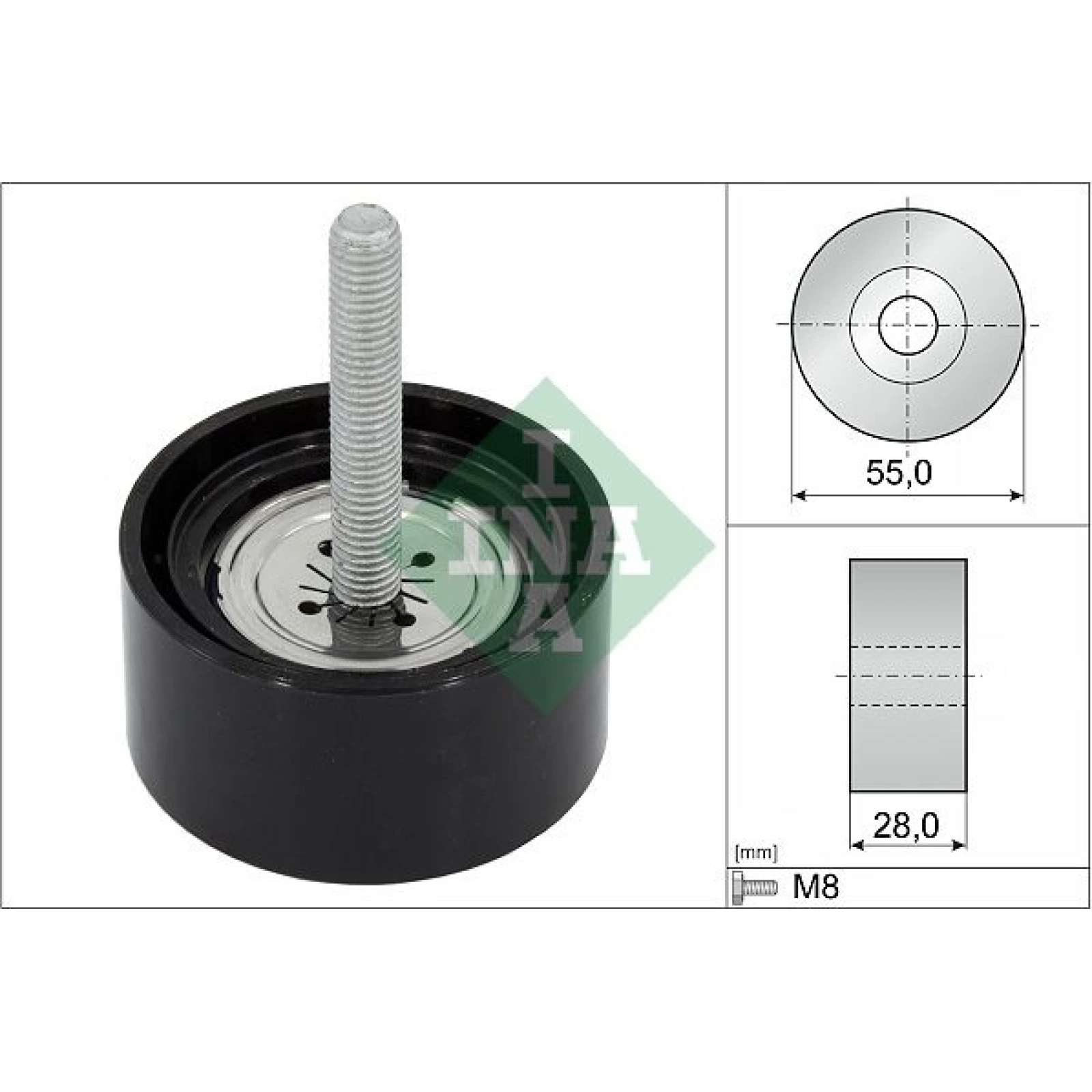 Umlenk-/Führungsrolle, Keilrippenriemen 532 0869 10