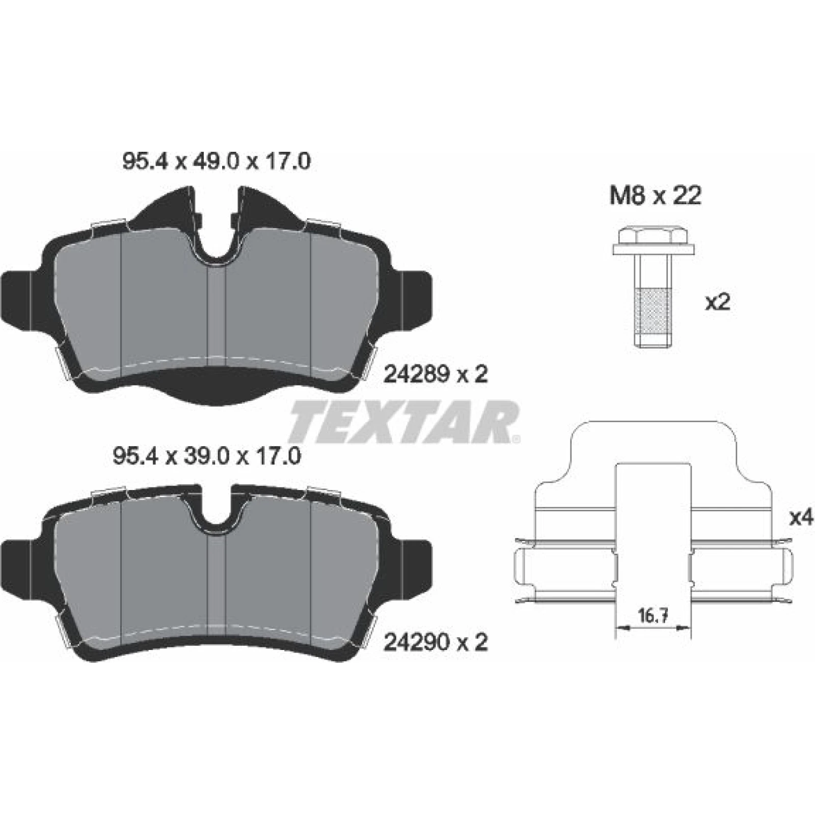 Bremsbelagsatz Mini T. Cooper 07-/10 2428901