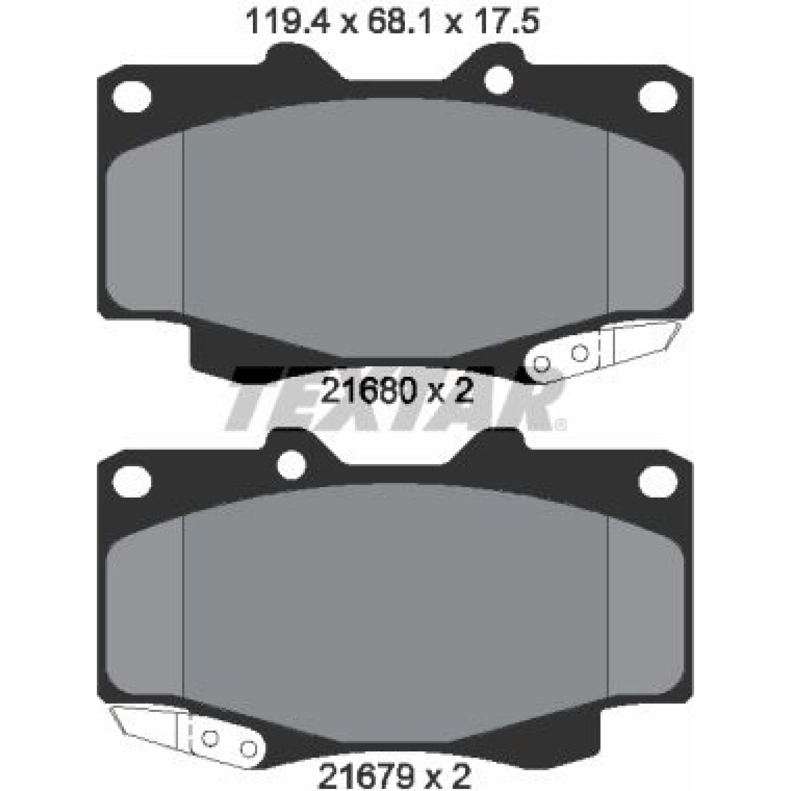 Bremsbelagsatz Toyota P. Hi-Lux 06 2168003
