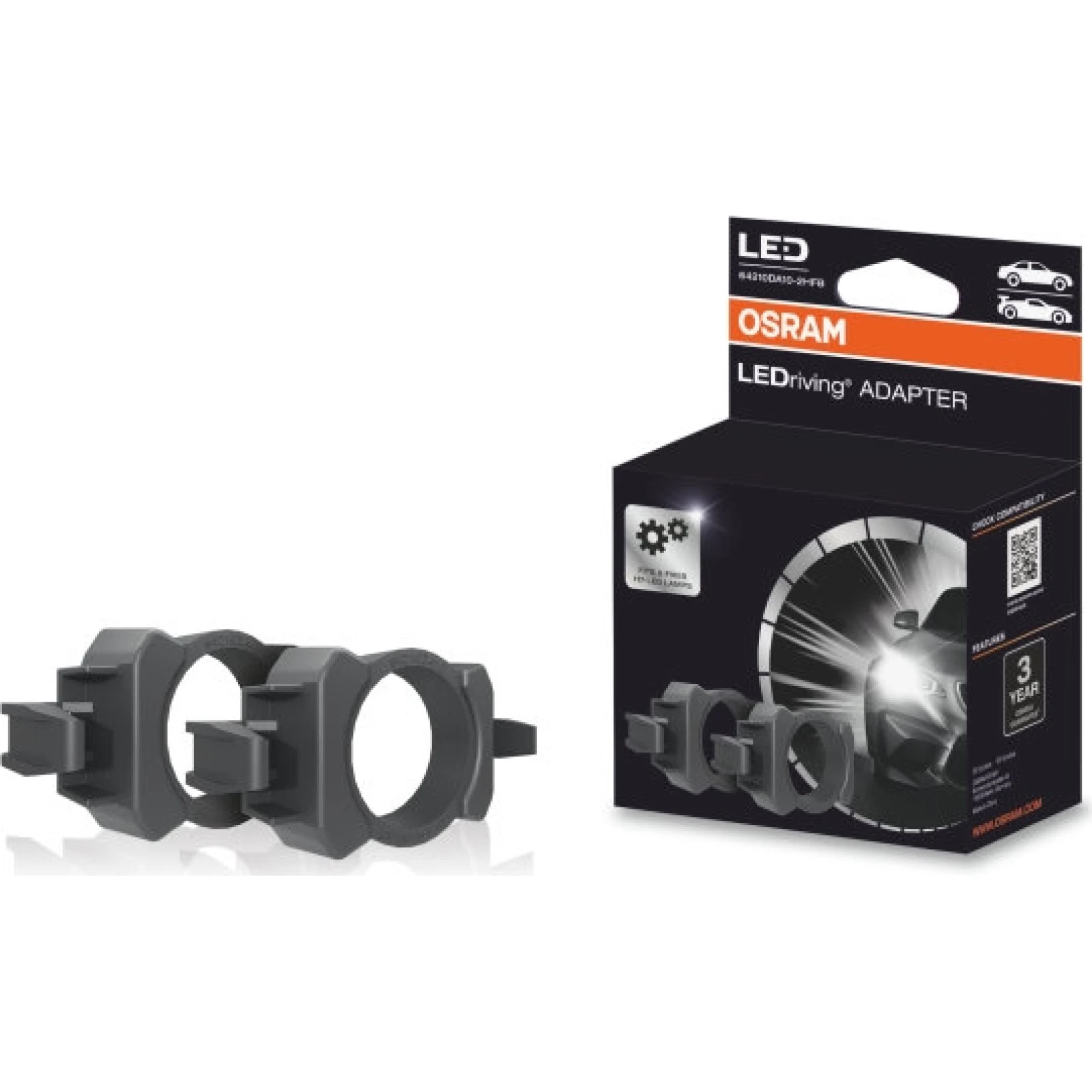 64210DA10 OSRAM LEDriving ADAPTER 64210DA10 H7 Montageadapter für LED-Nachrüstung - 2 Stück