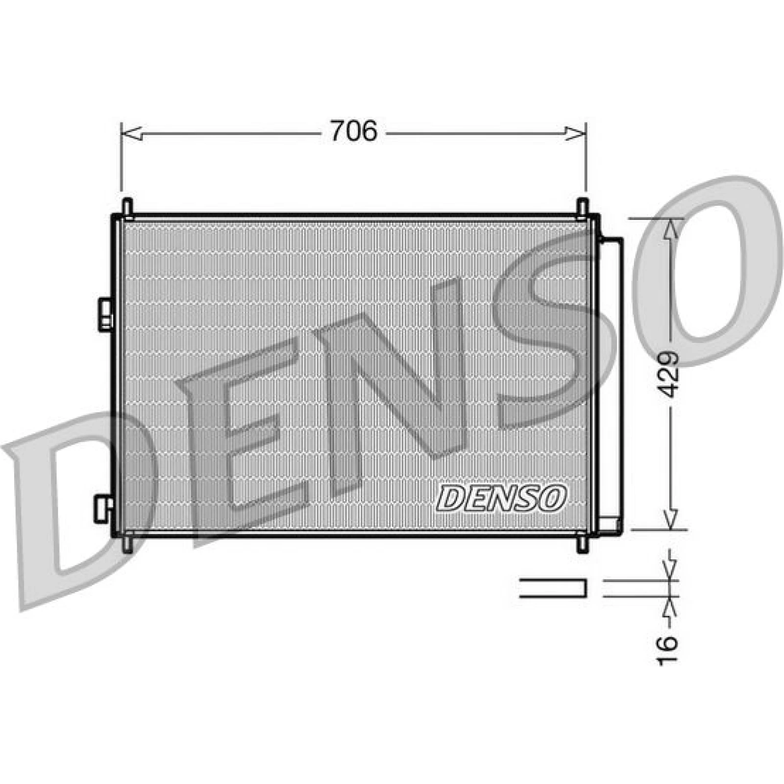 DENSO Klimaanlagenkühler DCN50030