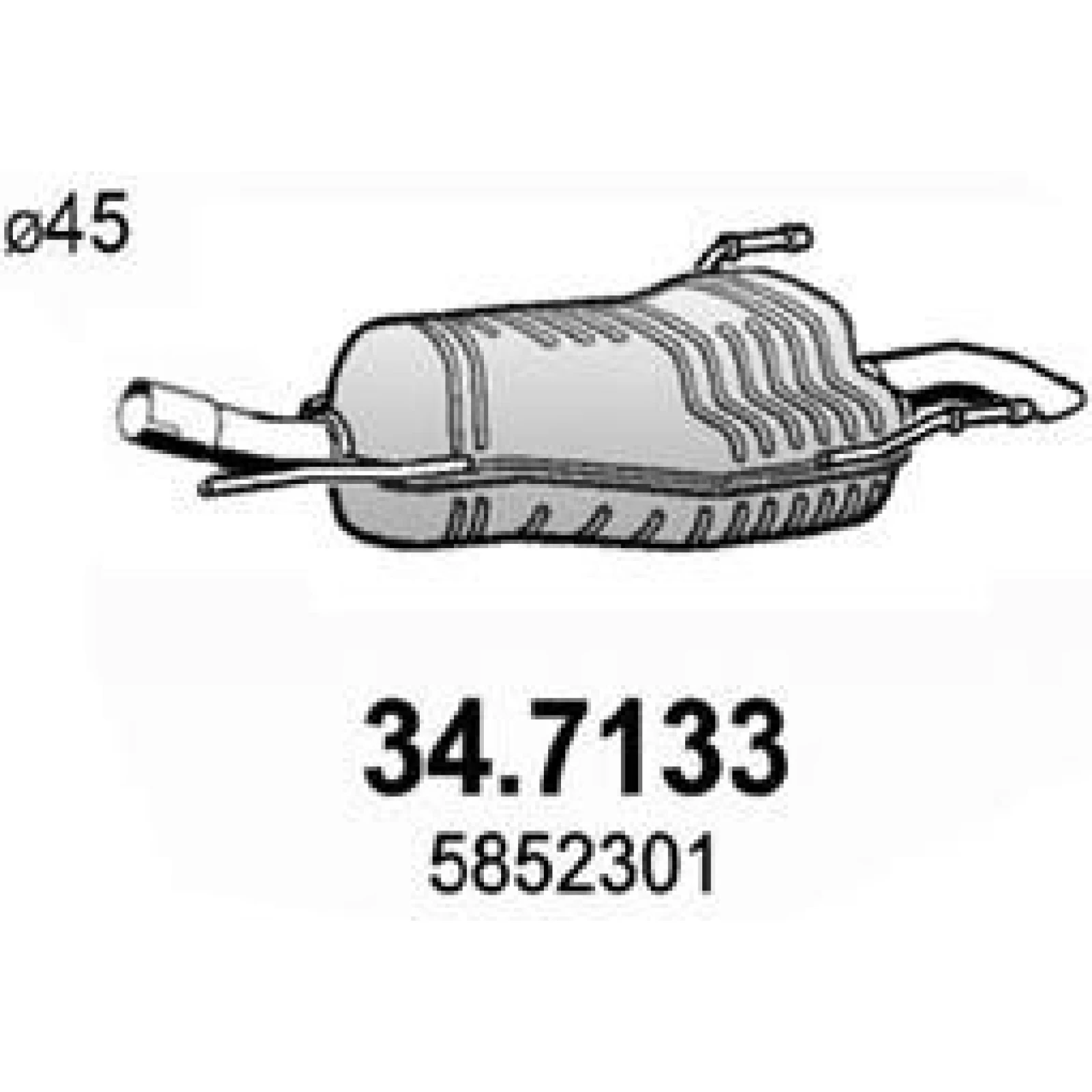 Endschalldämpfer 34.7133