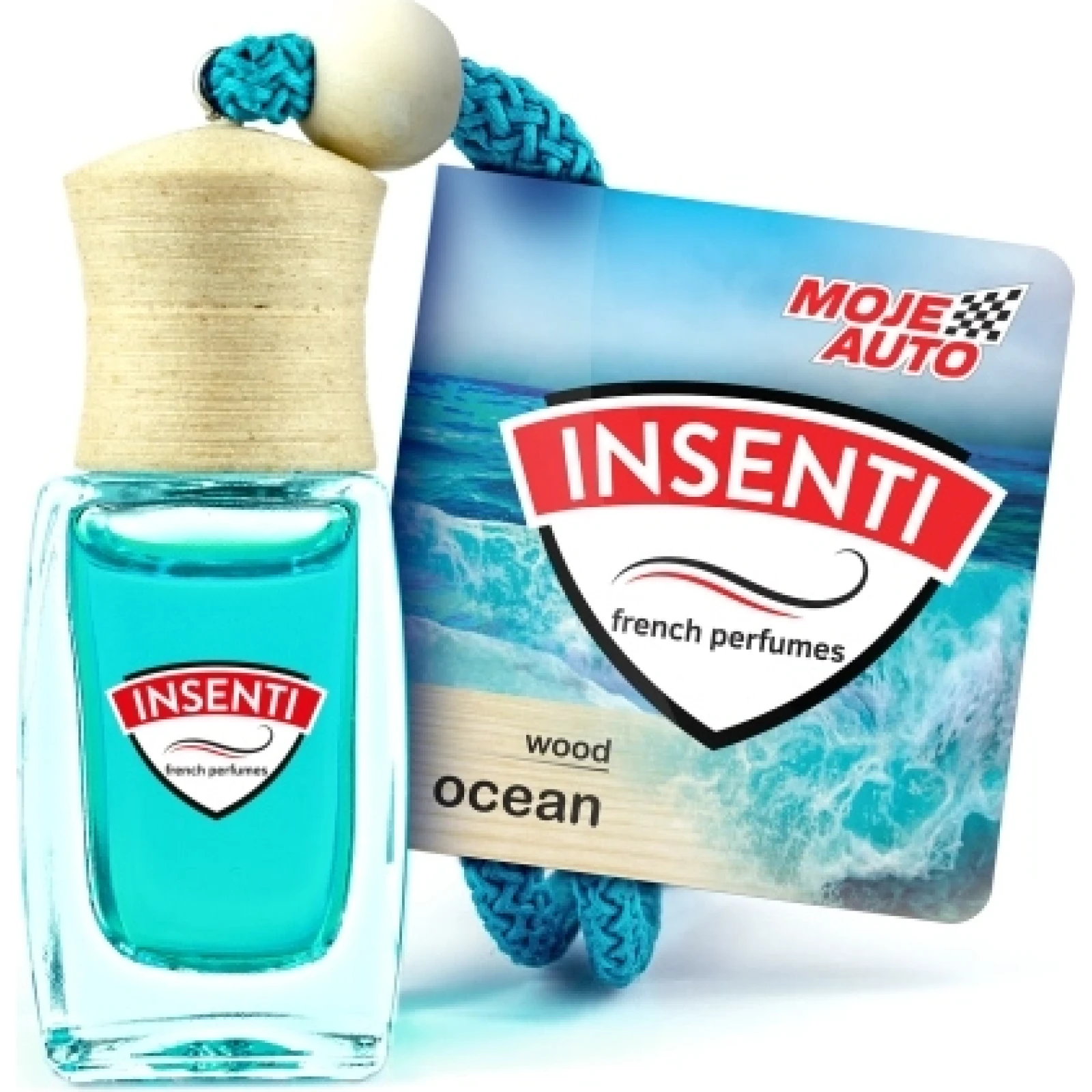 MOJE AUTO AMT15-103 Insenti Wood Lufterfrischer 8 ml – Ocean