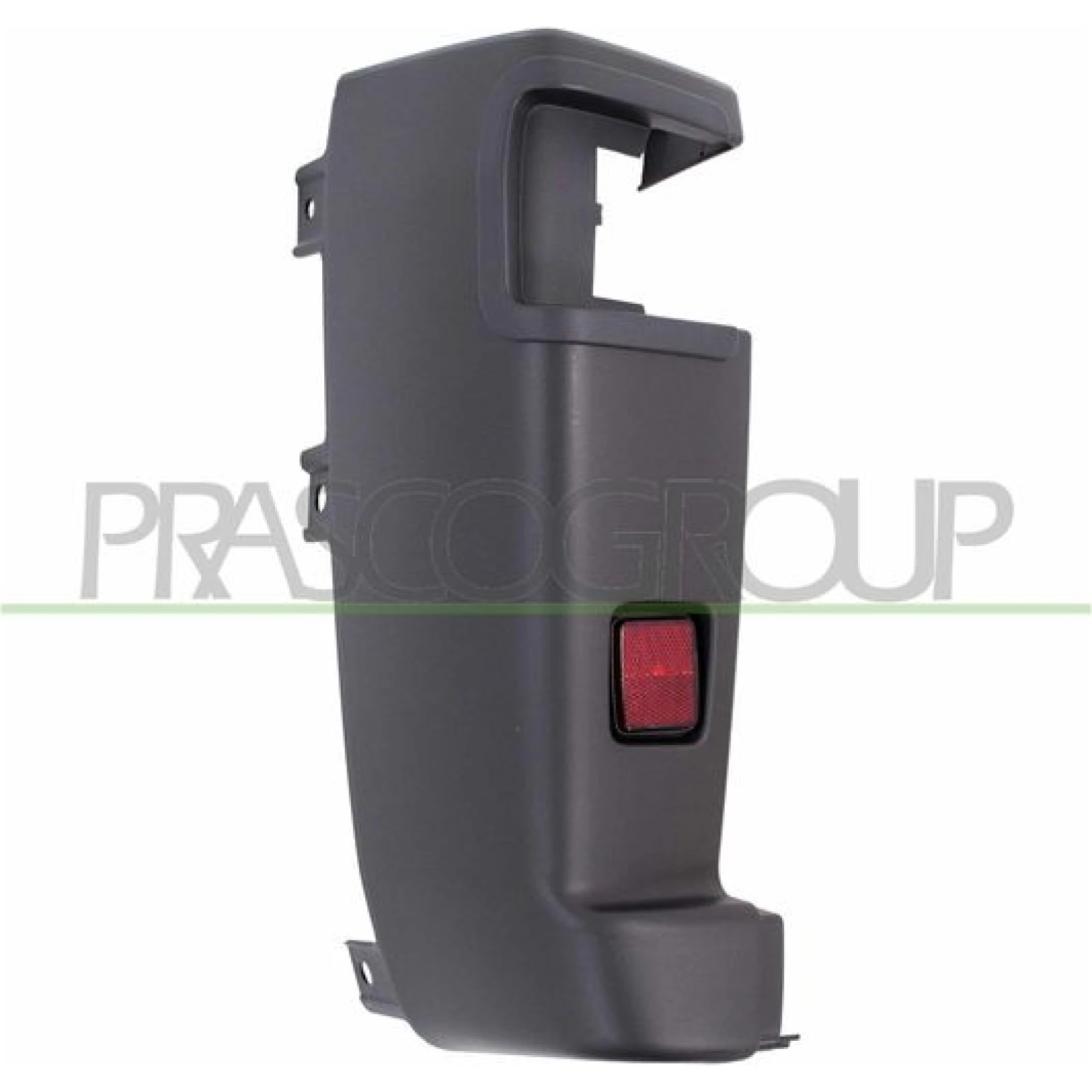 Stoßecke hinten links schwarz mit reflektor Premium Quality, passend für Fiat Ducato 250/290 / Peugeot Boxer 250 / Citroën Jumper 250, ab 2014