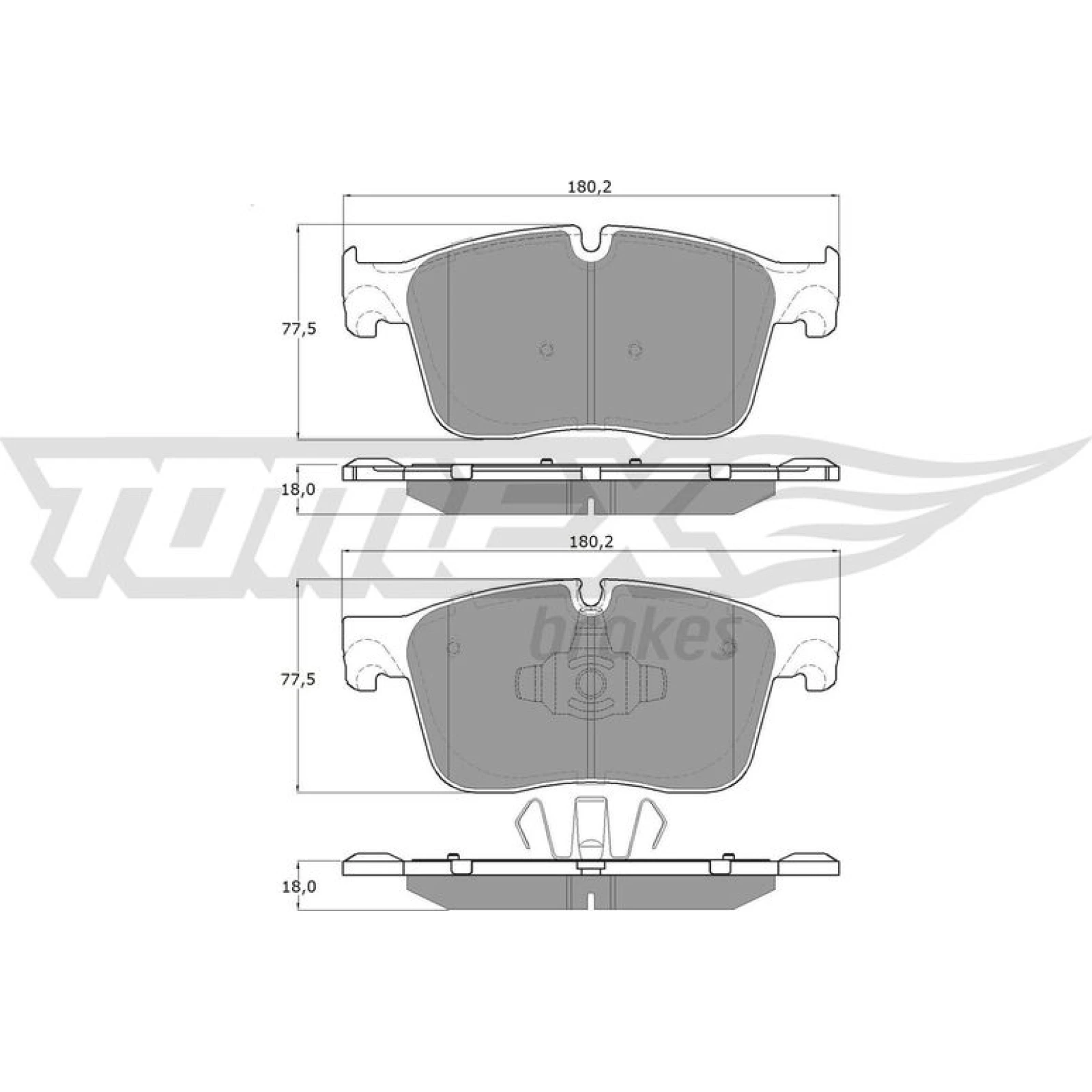 TOMEX brakes Bremsbelagsatz, Scheibenbremse TX 18-84