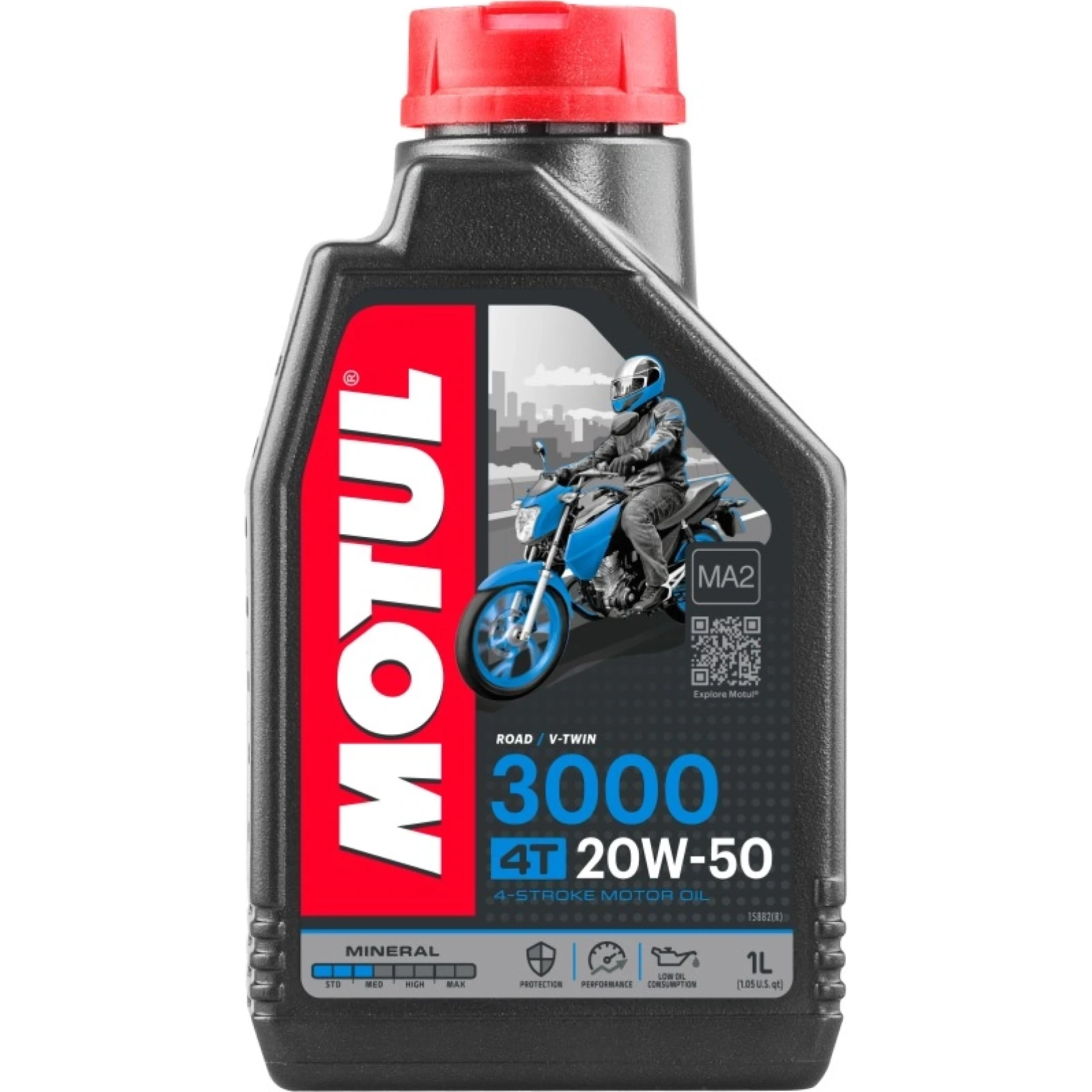 Motul 3000 Road / V-Twin 4T MA2 20W-50 1 Liter 107318