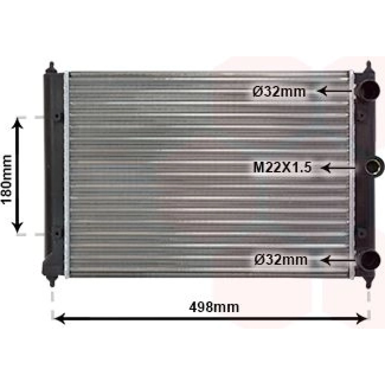 VAN WEZEL Kühler, Motorkühlung 58002092