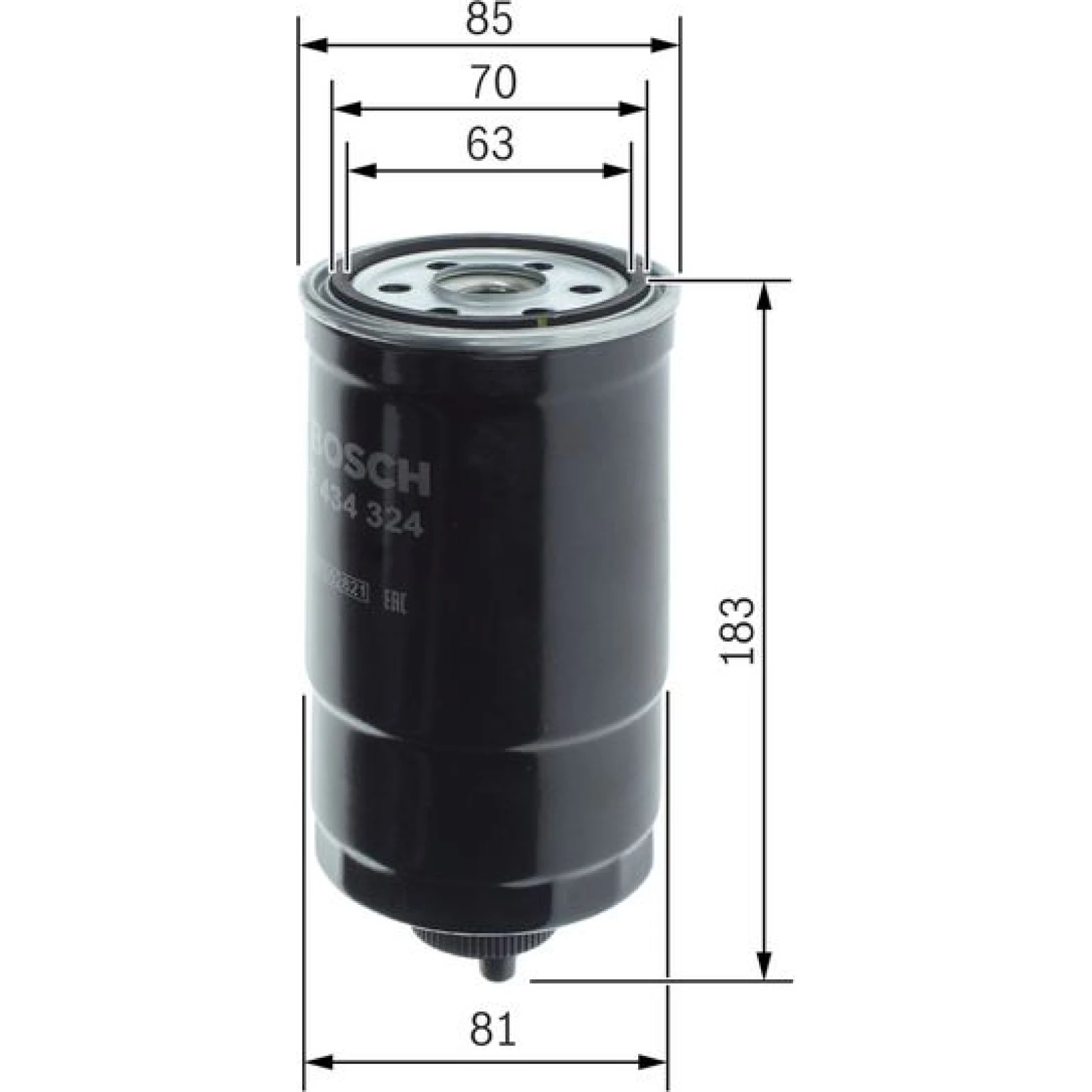 Bosch Kraftstofffilter Bmw M41/M61 530-7 1457434324