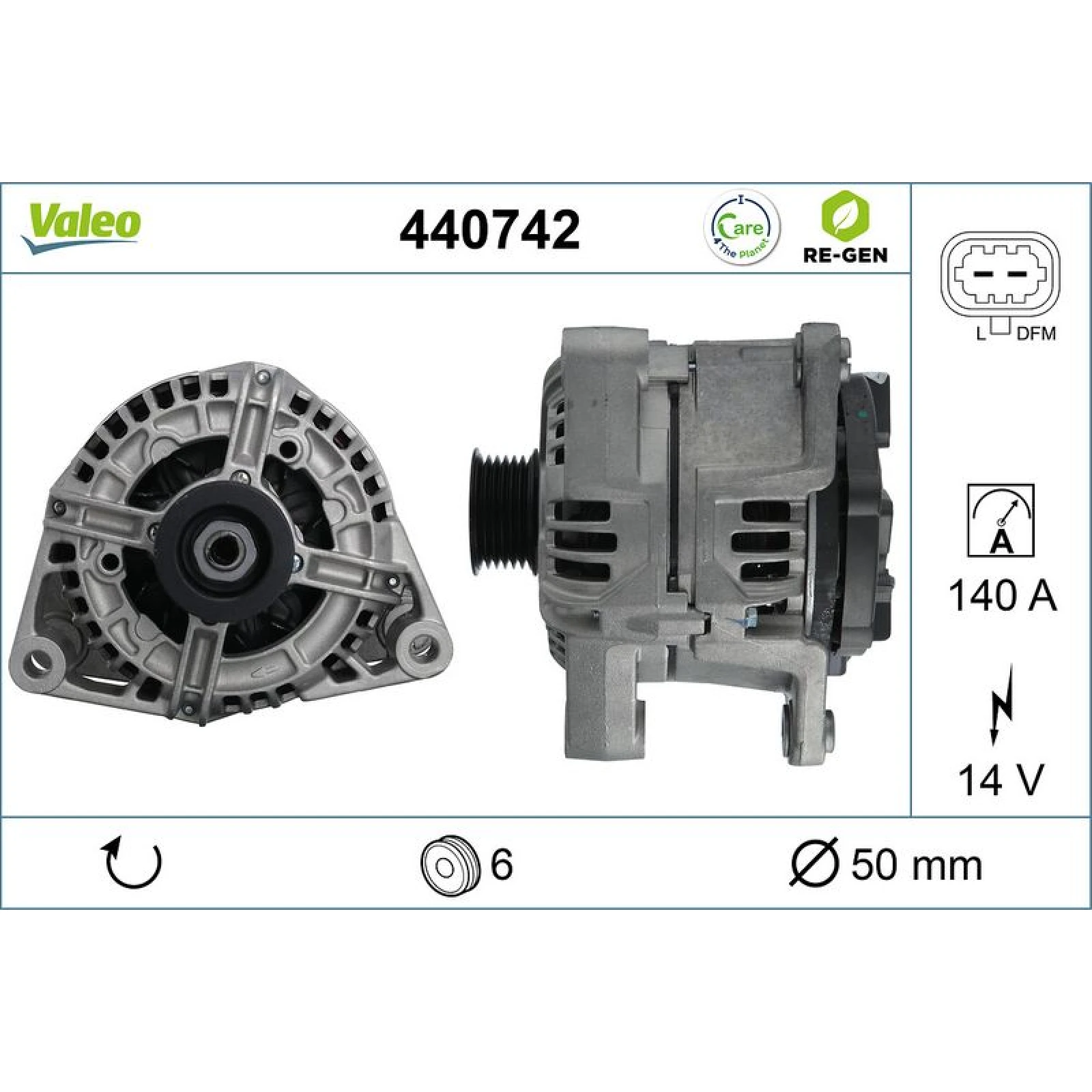 Valeo Lichtmaschine 440742